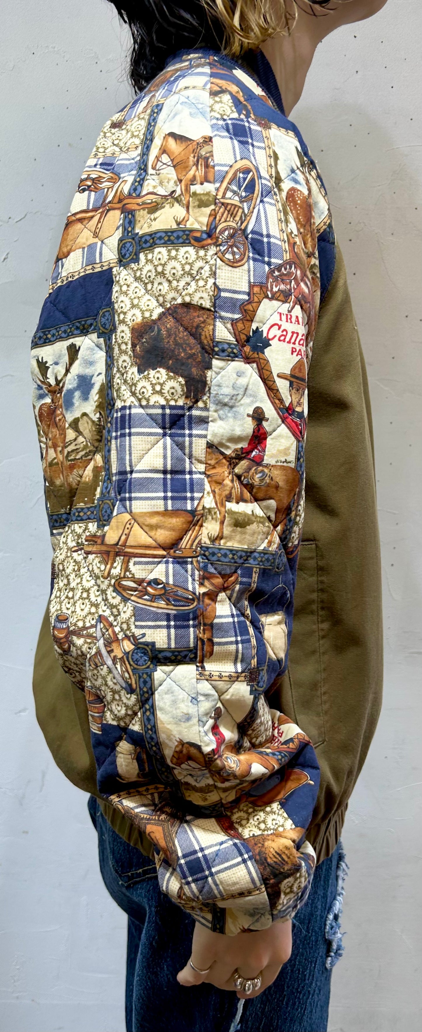 Vintage Patchwork Jacket MADE IN USA [L25788]