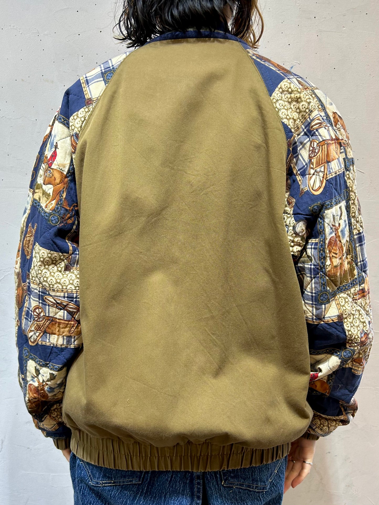 Vintage Patchwork Jacket MADE IN USA [L25788]