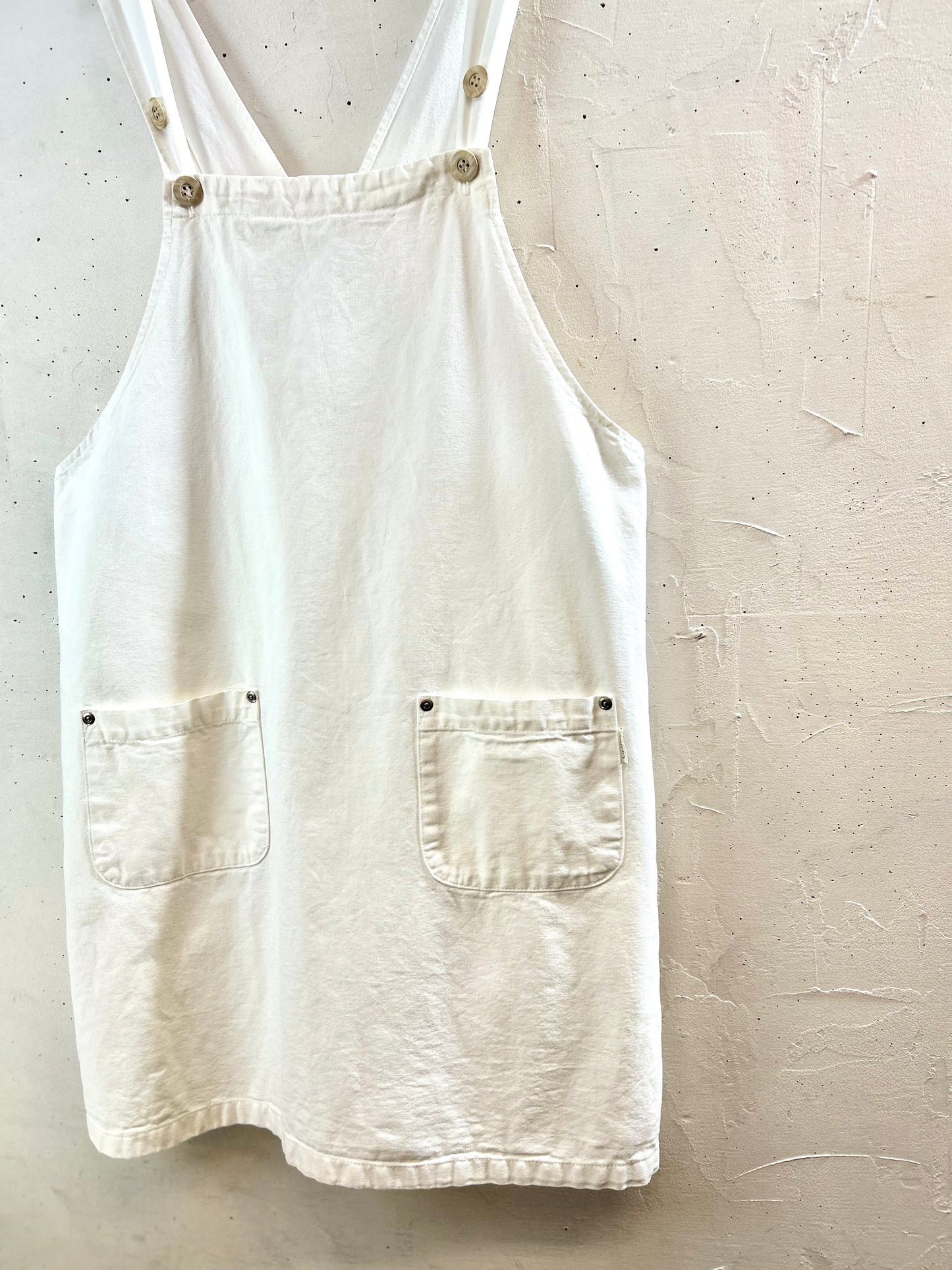 Vintage Denim Over Dress [F30372]