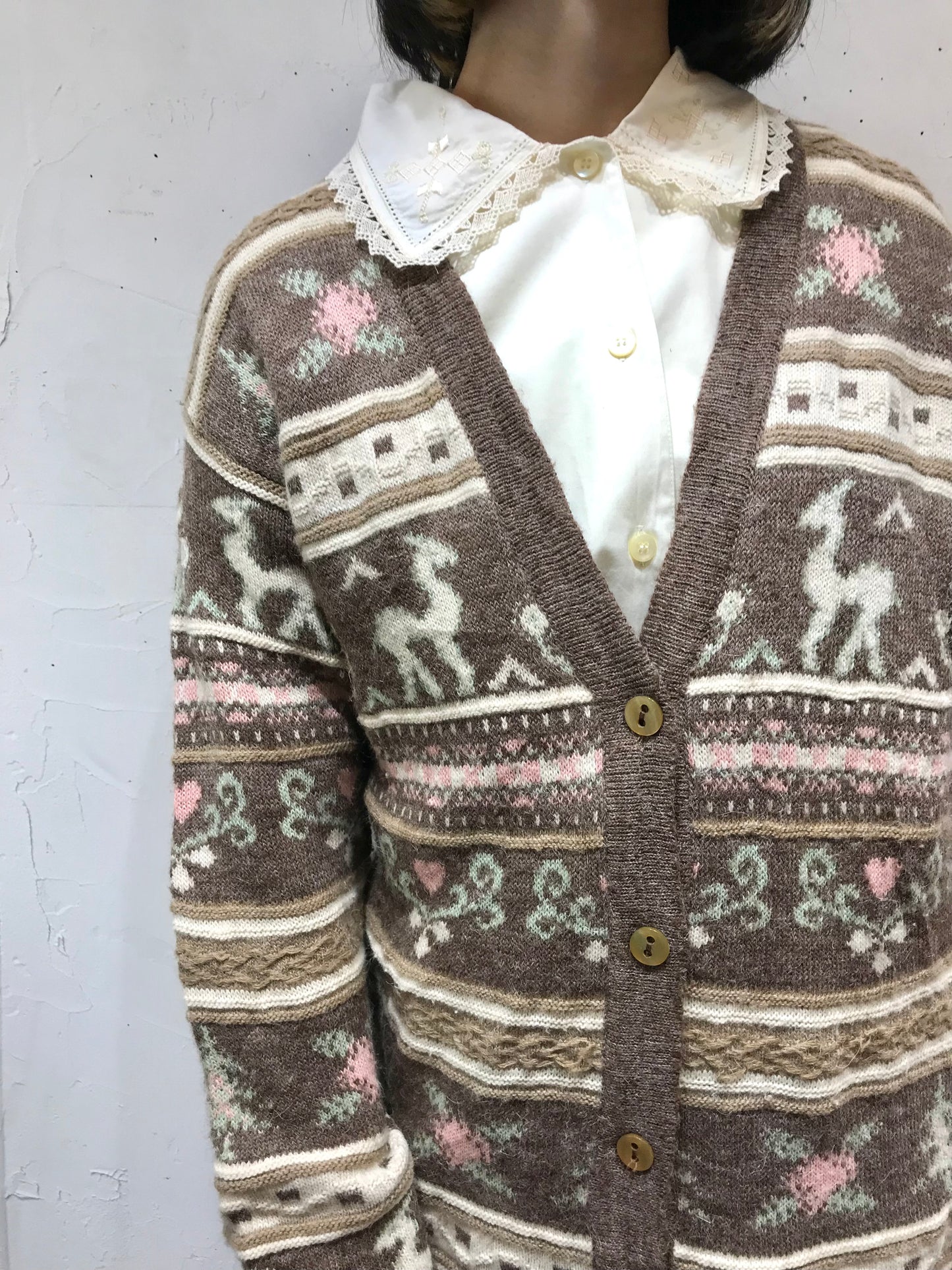 Vintage Knit Cardigan [A25942]