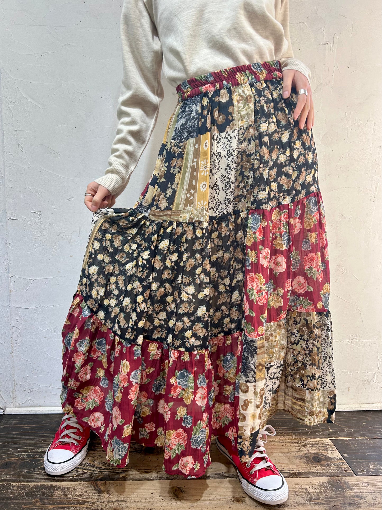 Vintage Tiered Skirt [B26179]