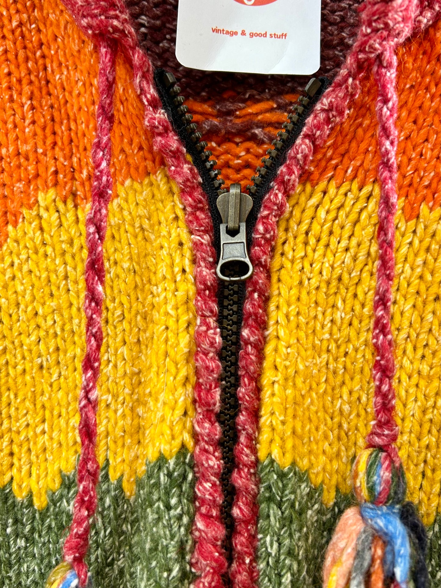 Vintage Ecuador Hand Knit Cardgan [K28850]