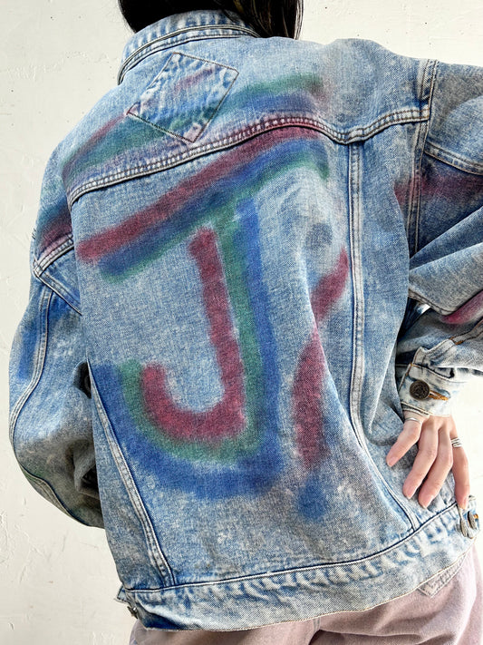 Vintage Handpainted Denim Jacket [J25334]