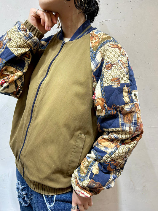 Vintage Patchwork Jacket MADE IN USA [L25788]