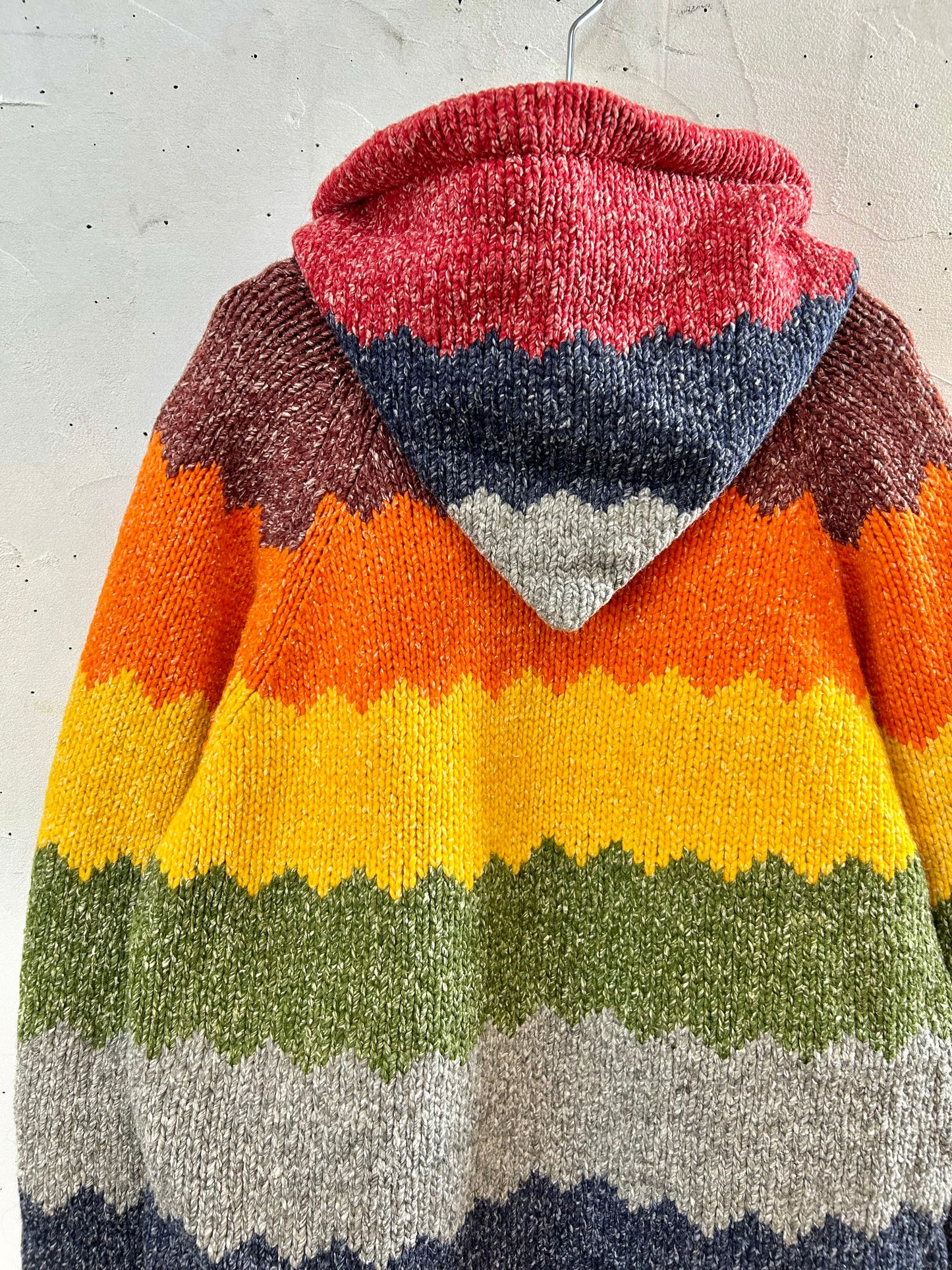 Vintage Ecuador Hand Knit Cardgan [K28850]