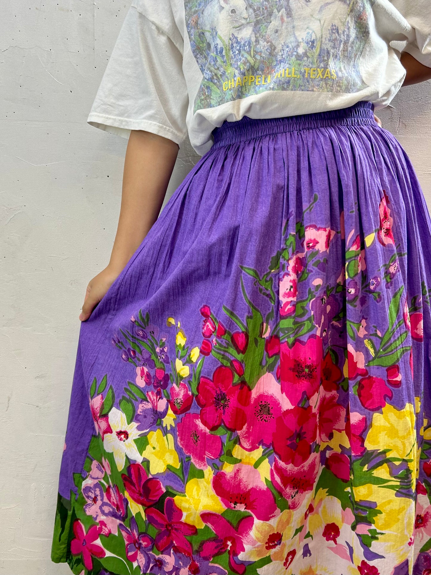 Vintage Indian Cotton Skirt [H28205]