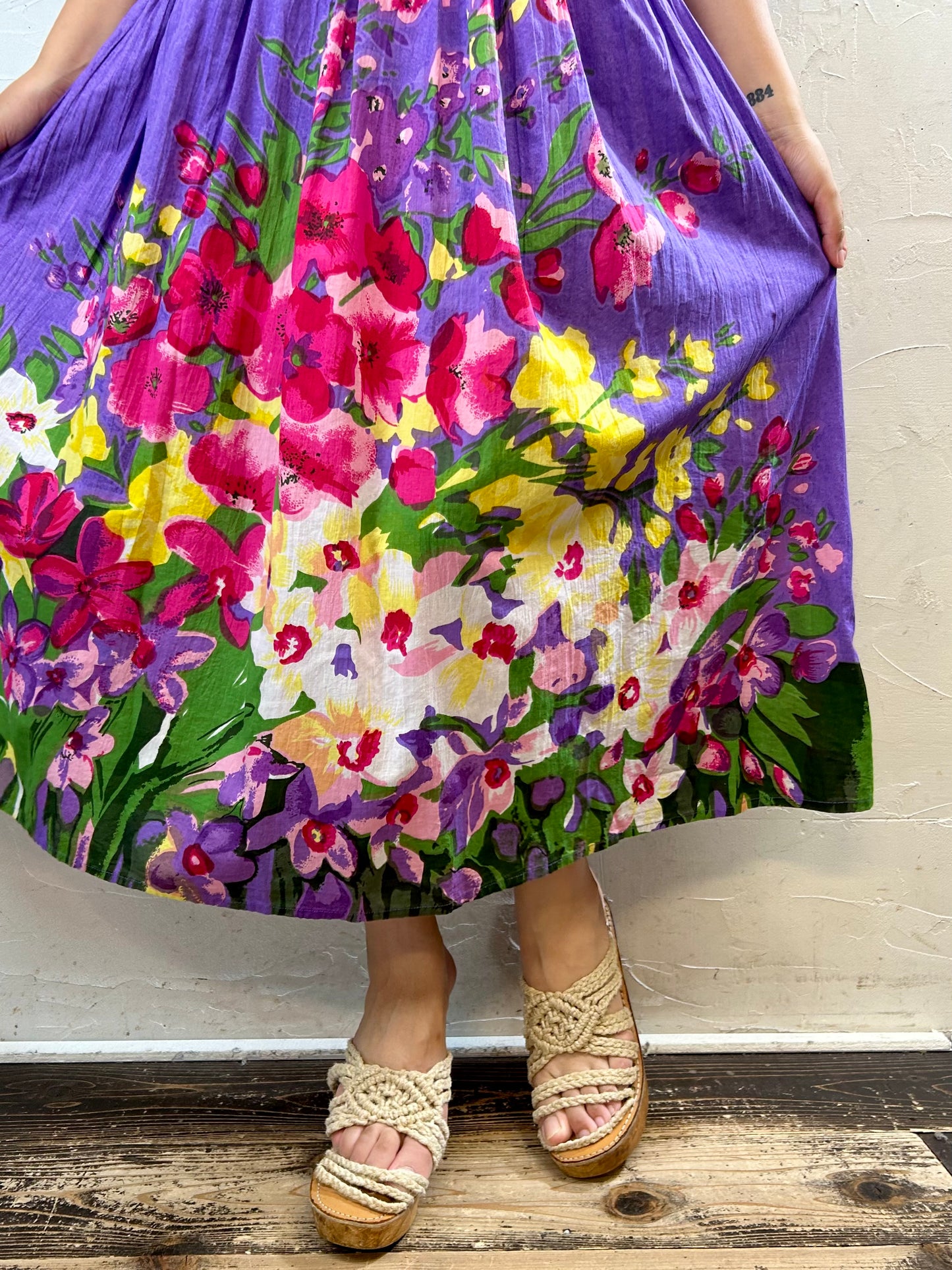 Vintage Indian Cotton Skirt [H28205]