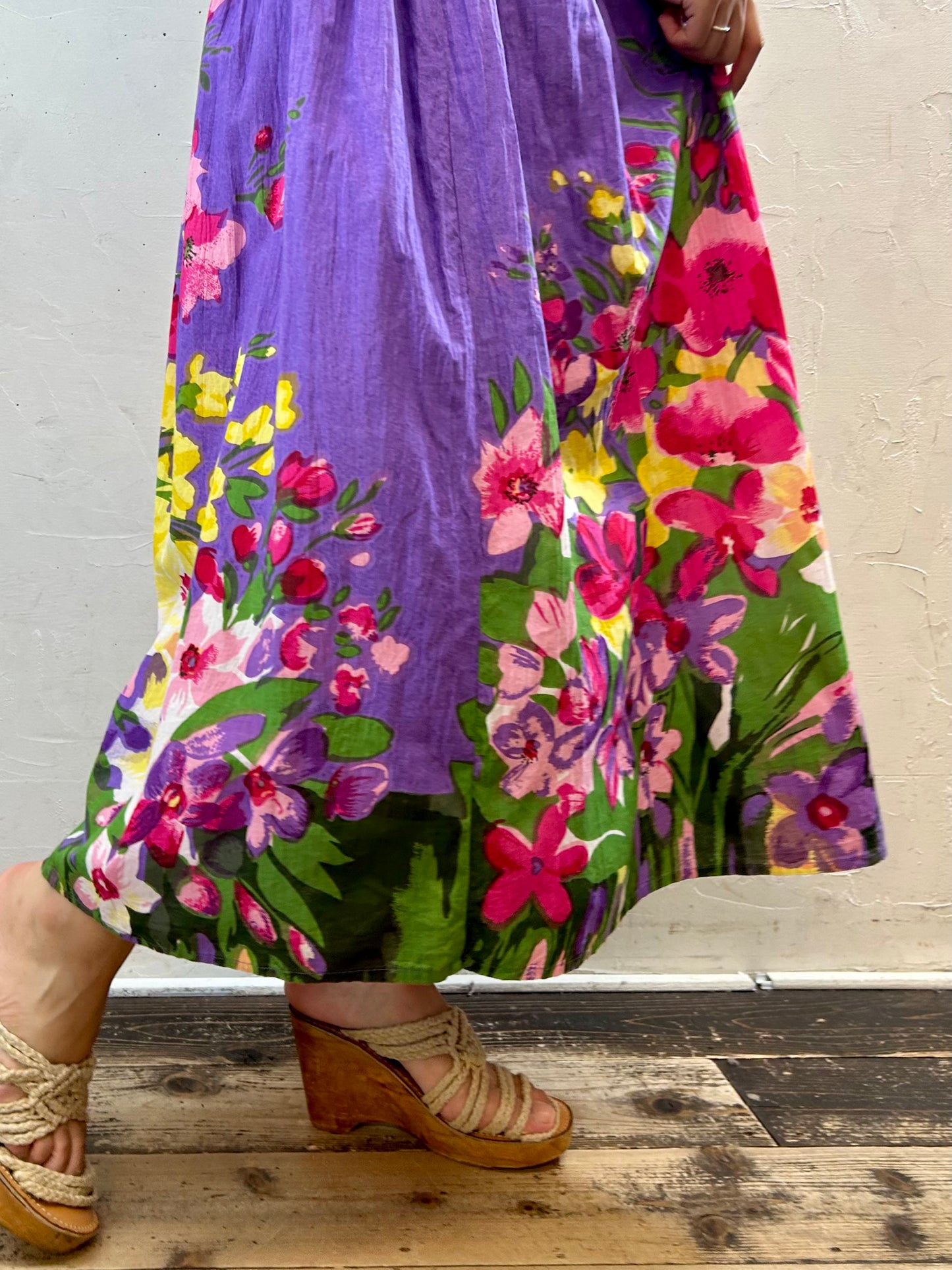Vintage Indian Cotton Skirt [H28205]