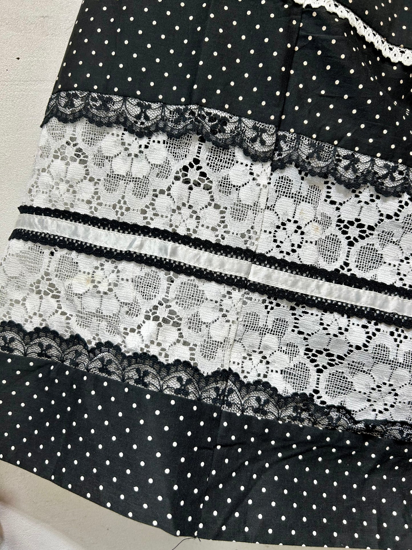 ’70s Vintage Dot Skirt MADE IN USA [D26685]