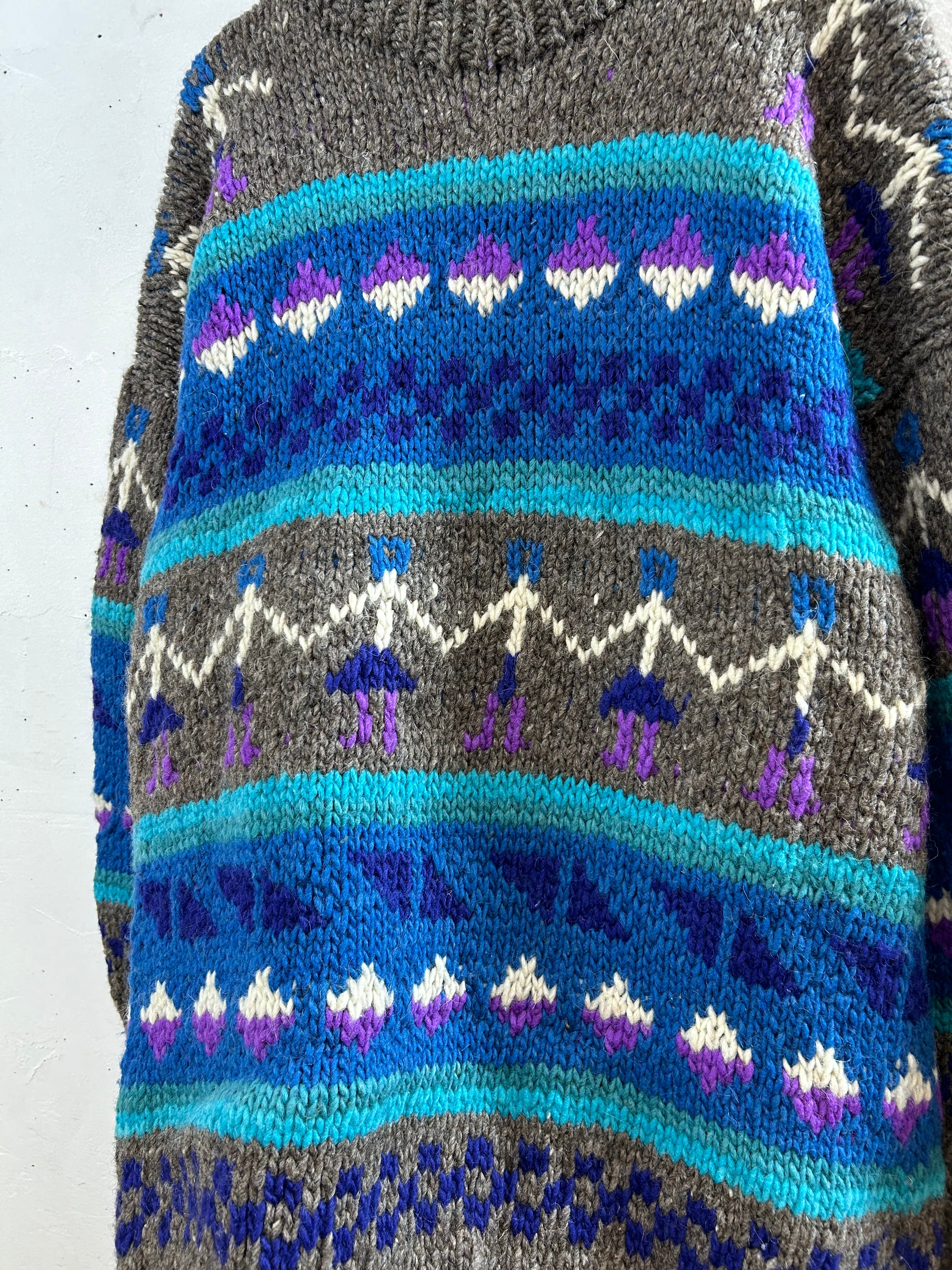 Vintage Ecuador Hand Knit Sweater [K28849] – GROGGROG