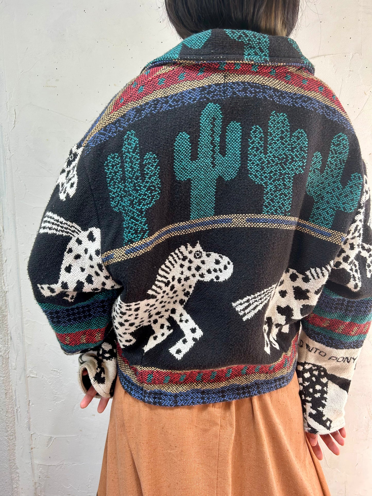 Vintage Rug Jacket MADE IN NEW MEXICO,USA [J25263]