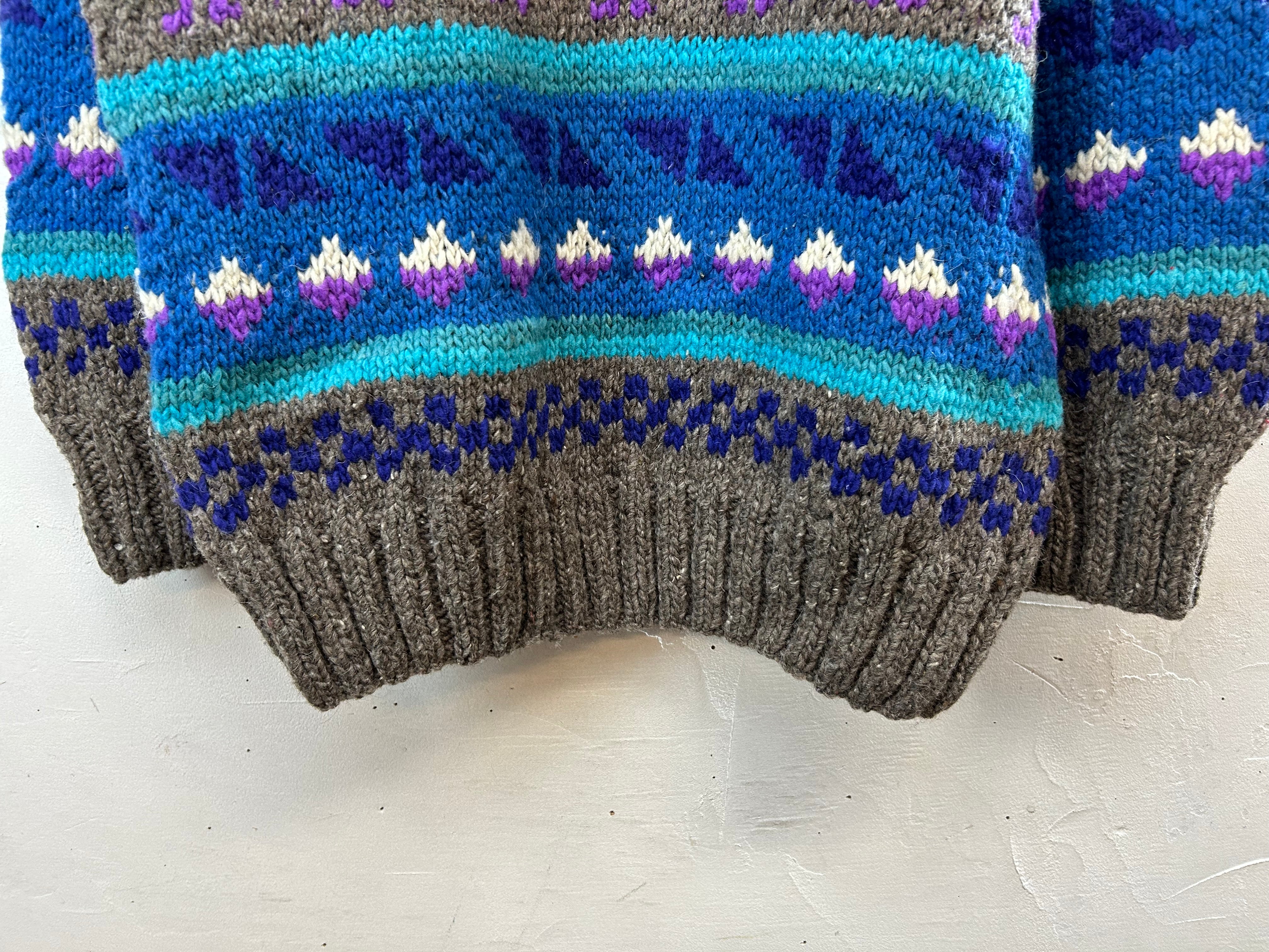 Vintage Ecuador Hand Knit Sweater [K28849] – GROGGROG