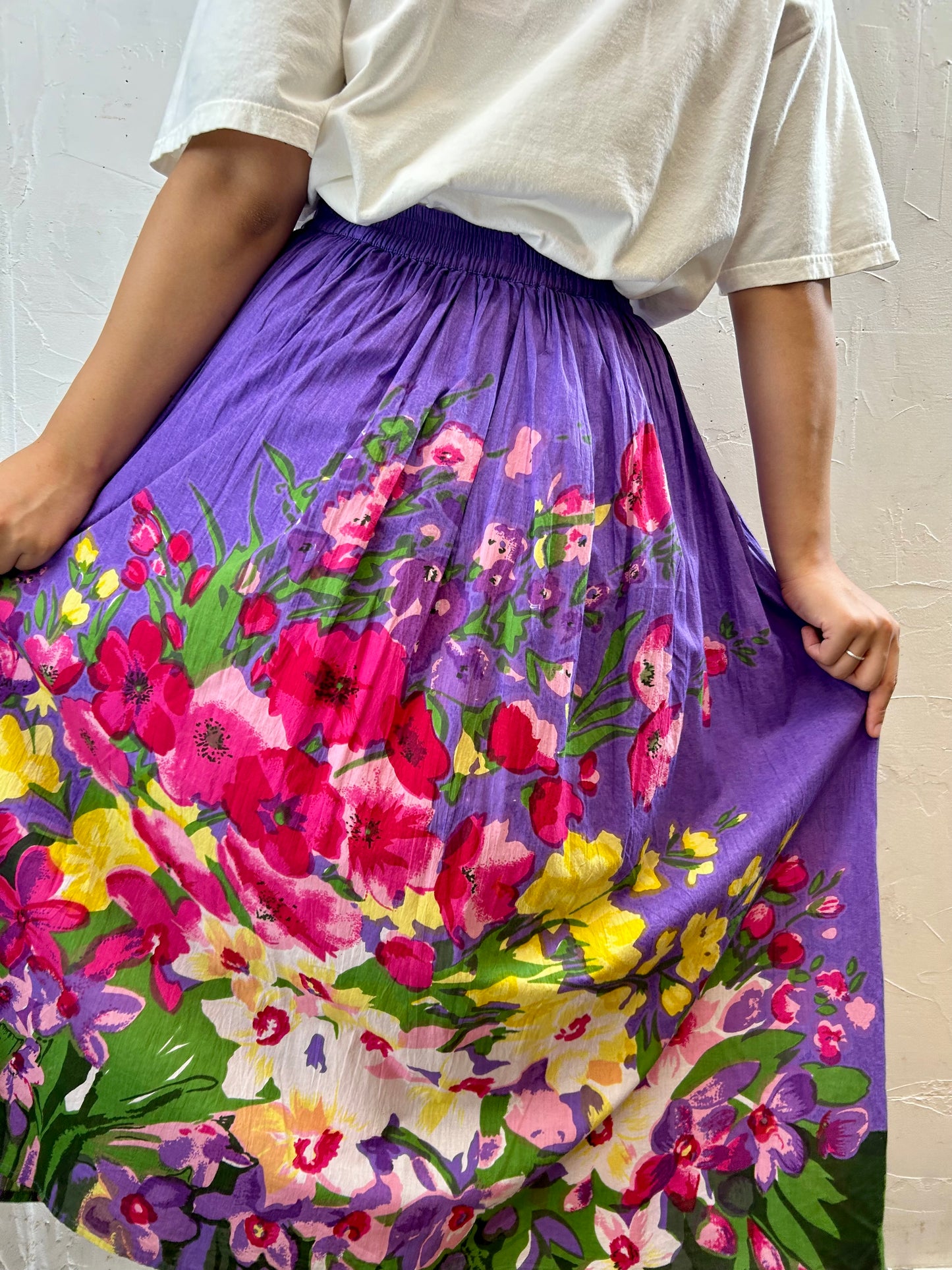 Vintage Indian Cotton Skirt [H28205]