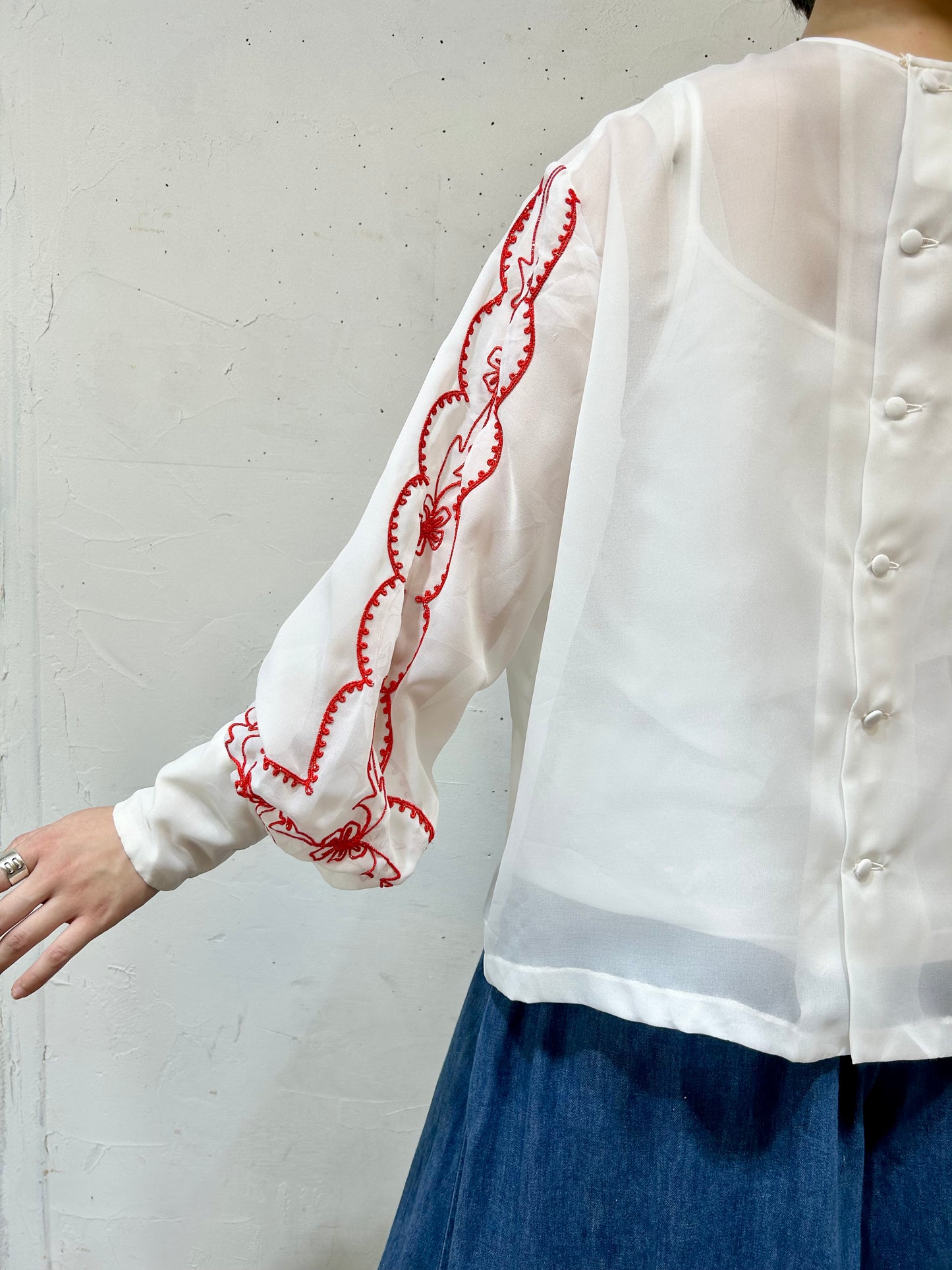 Vintage Embroidery Blouse [I24912]