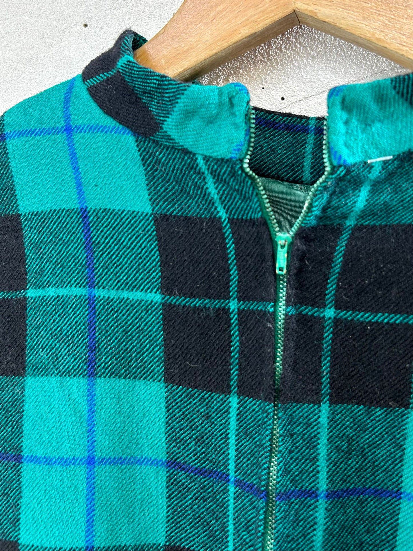 Vintage Plaid Dress [J28628]