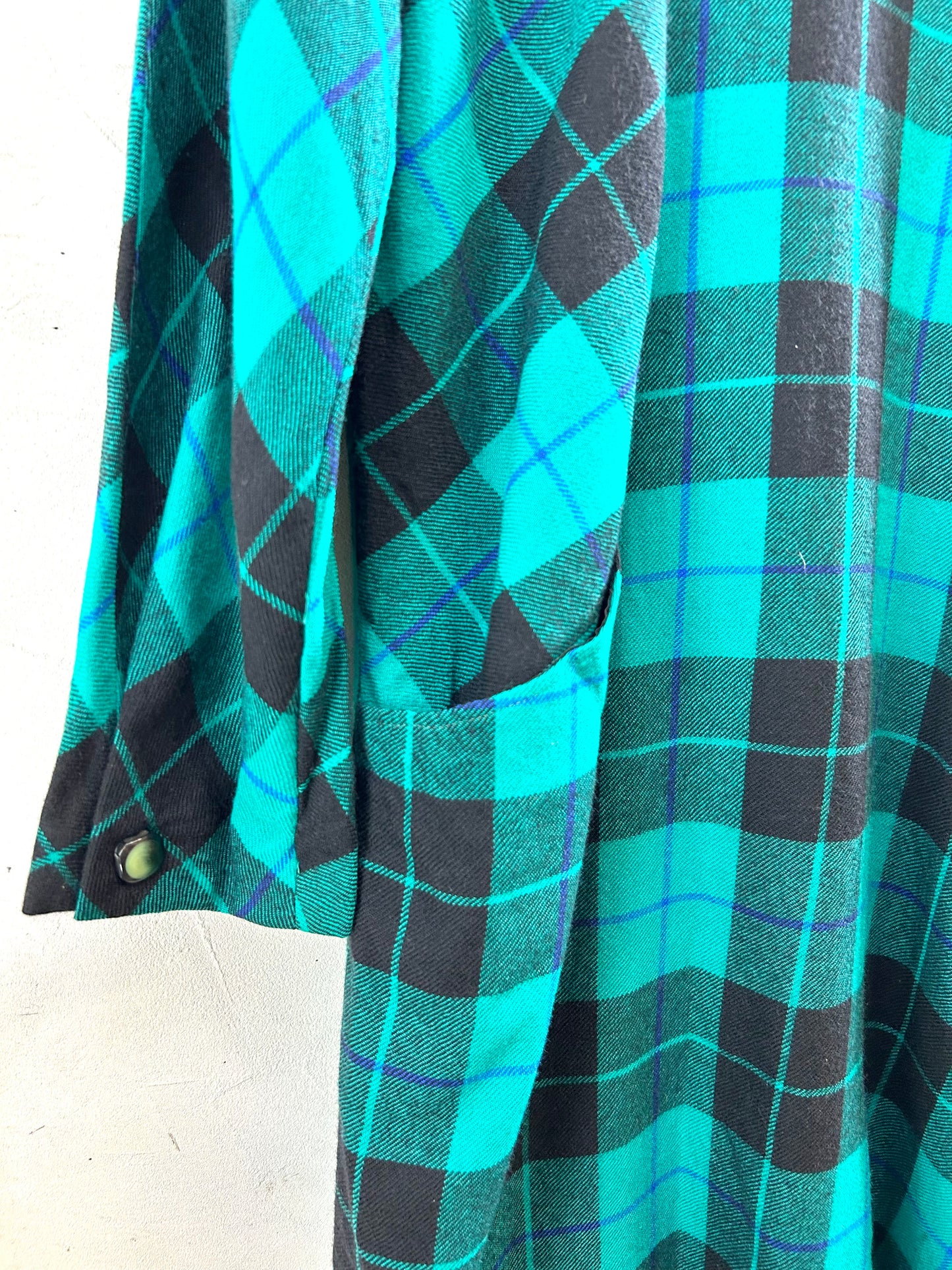 Vintage Plaid Dress [J28628]