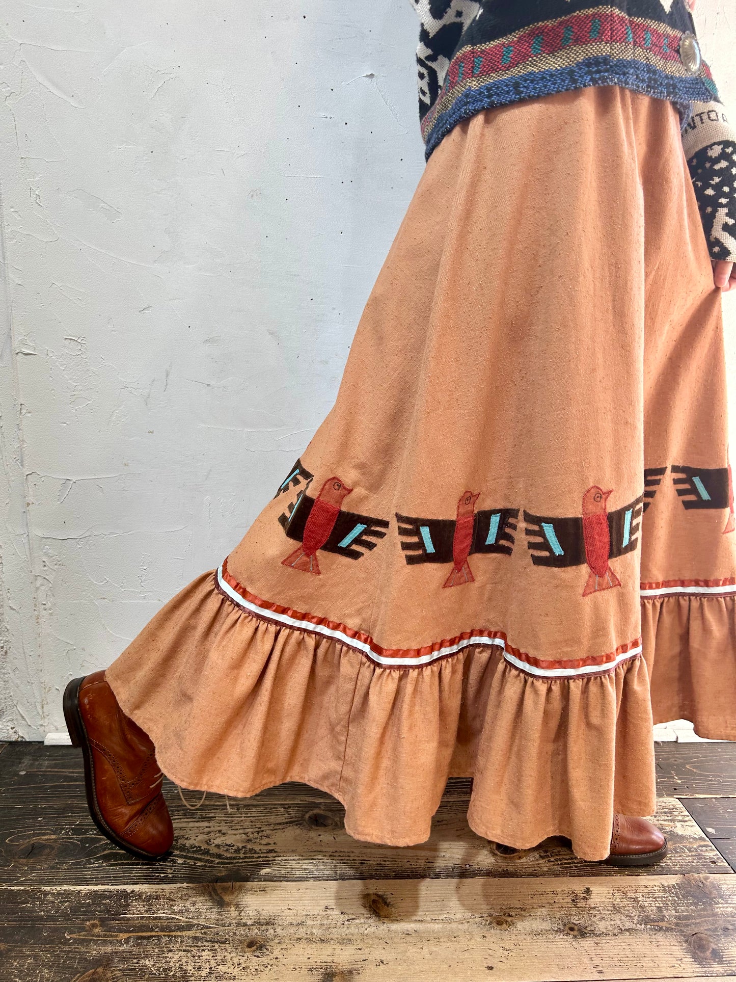 Vintage Thunderbird Patch Skirt [J25264]
