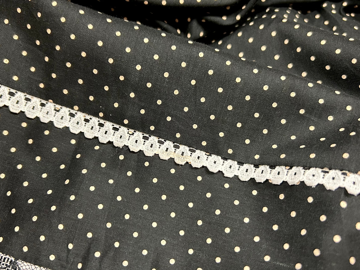 ’70s Vintage Dot Skirt MADE IN USA [D26685]