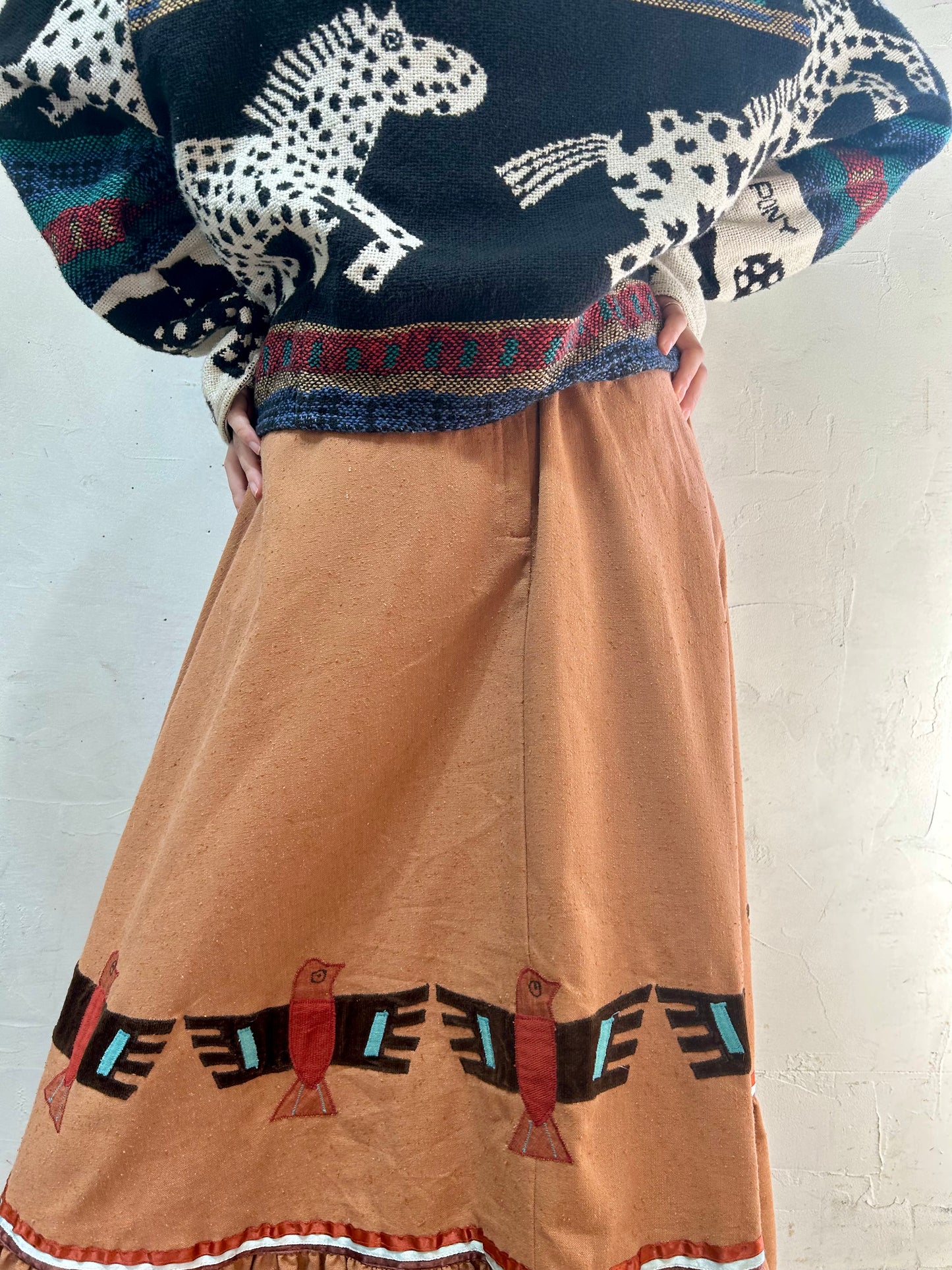 Vintage Thunderbird Patch Skirt [J25264]