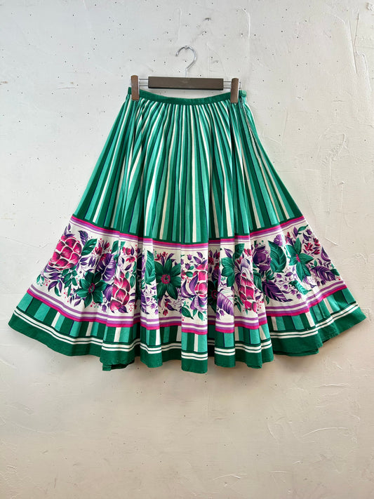 Vintage End Pattern Skirt [E30155]