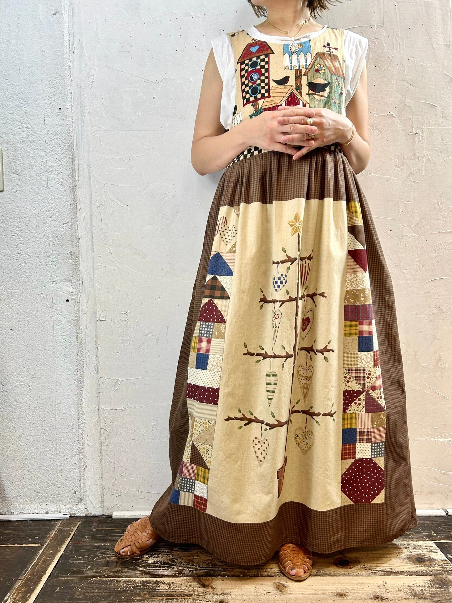 Vintage Handmade Over Dress ［G27875]