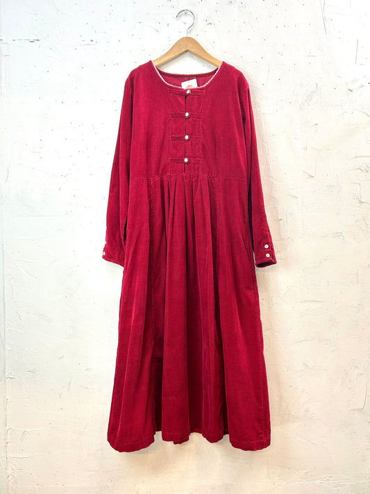 Vintage Corduroy Dress  [A29303]