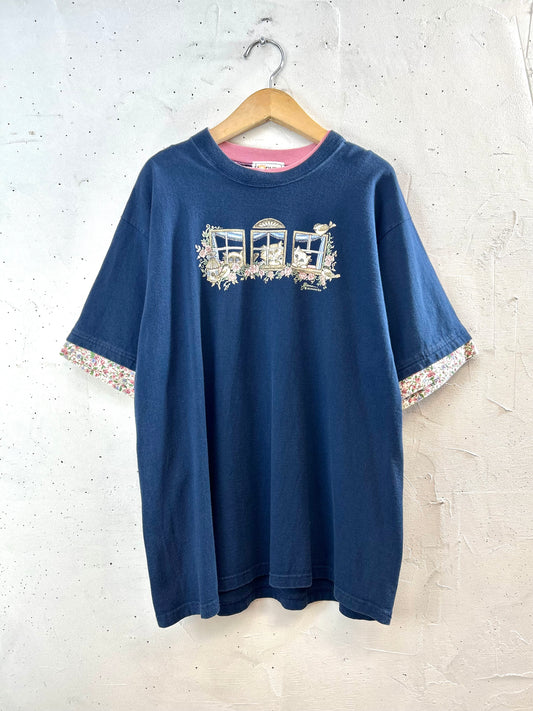Vintage T-Shirt 〜MORNING SUN〜 MADE IN USA [F30384]