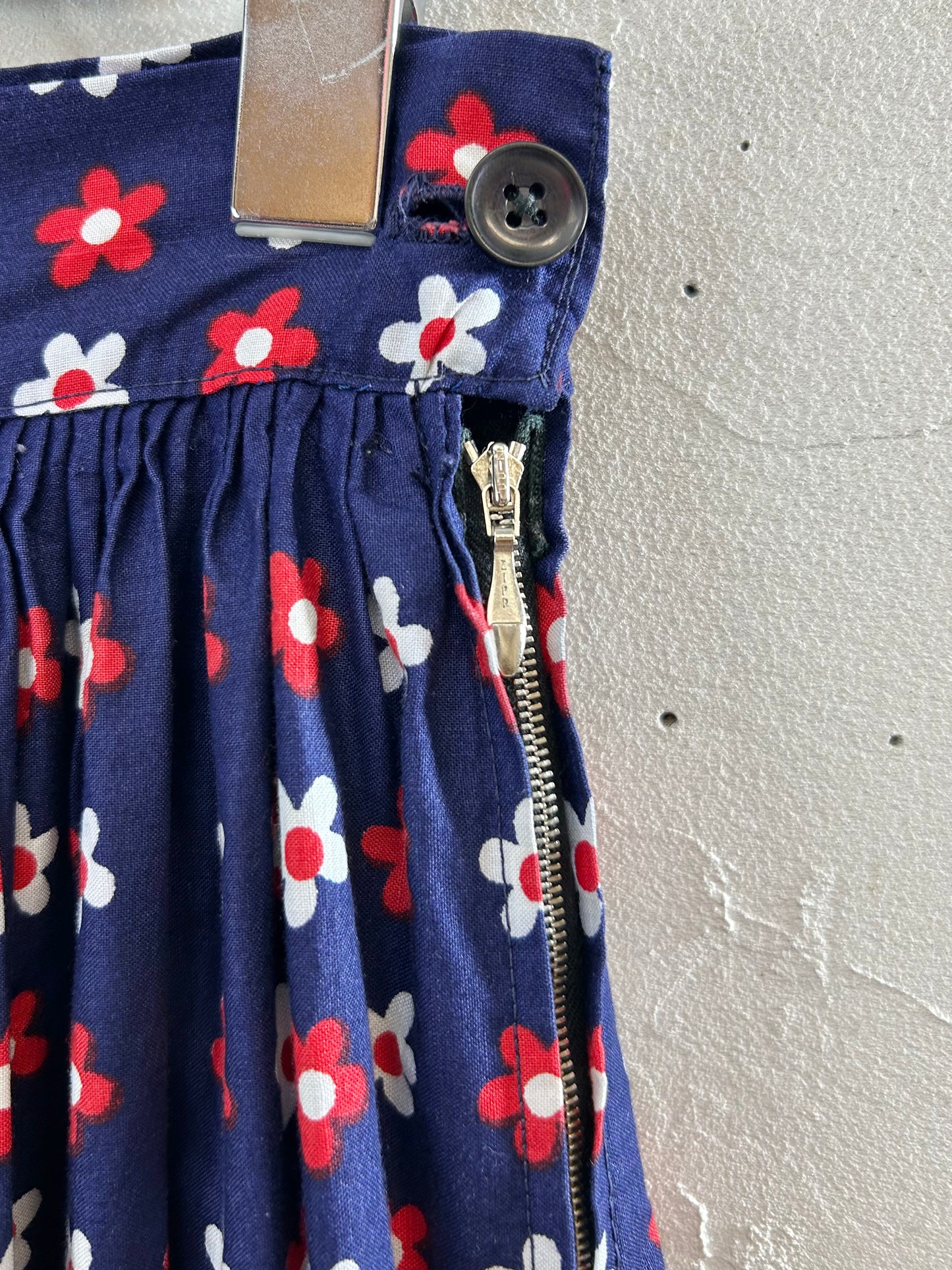 '70s Vintage End Pattern Skirt [E30154]