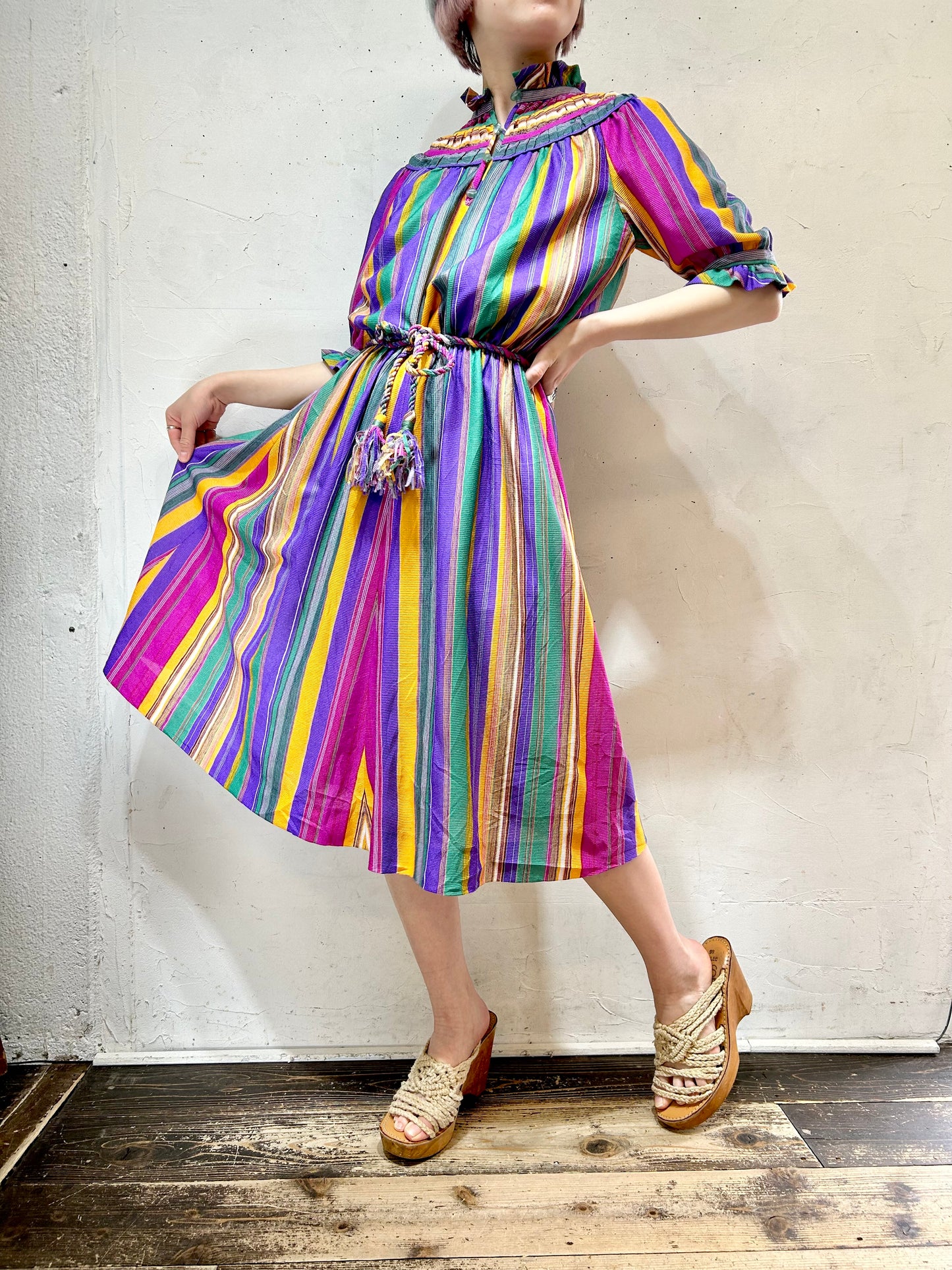 Vintage Flower Dress [D26702]