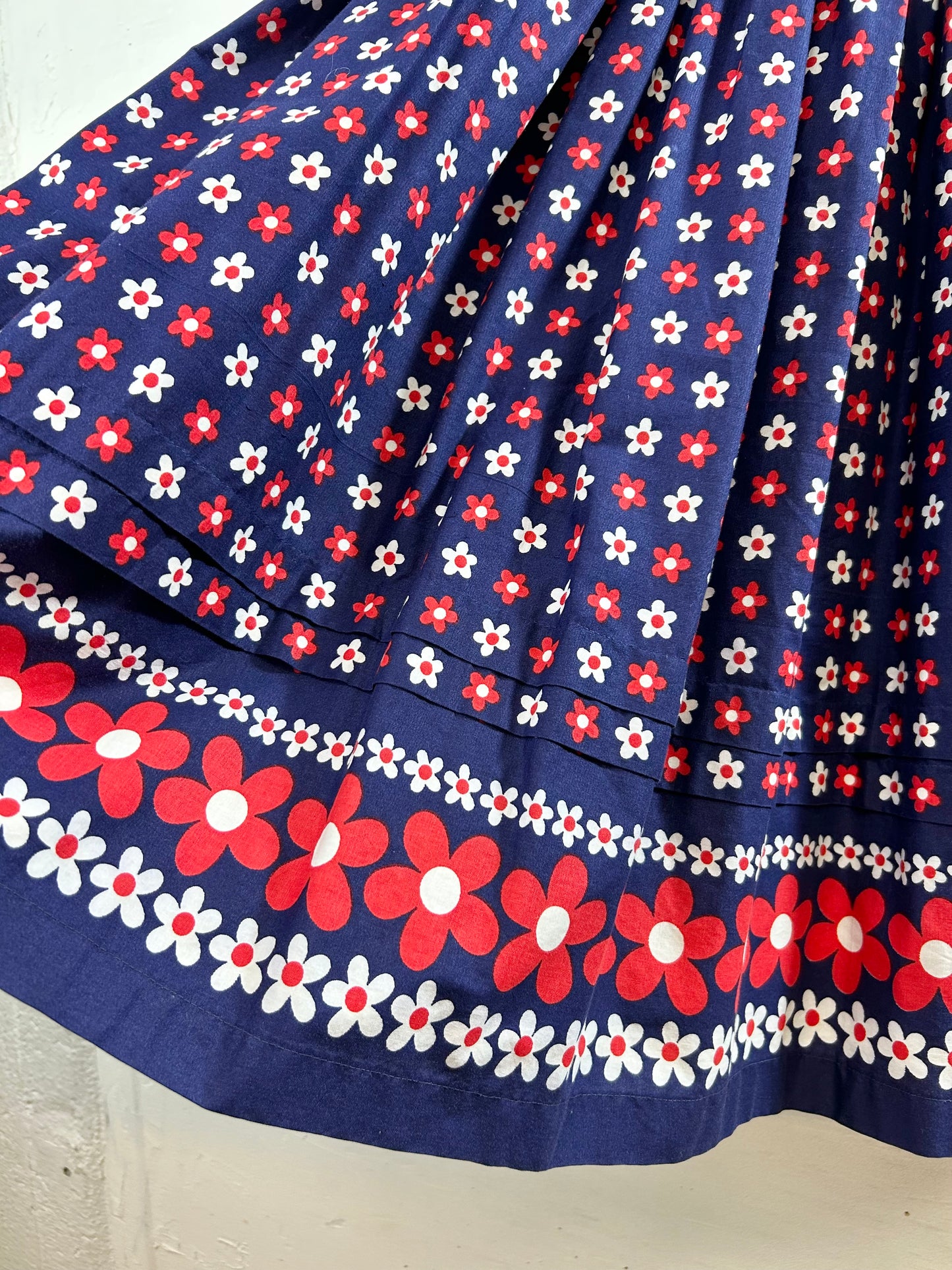 '70s Vintage End Pattern Skirt [E30154]