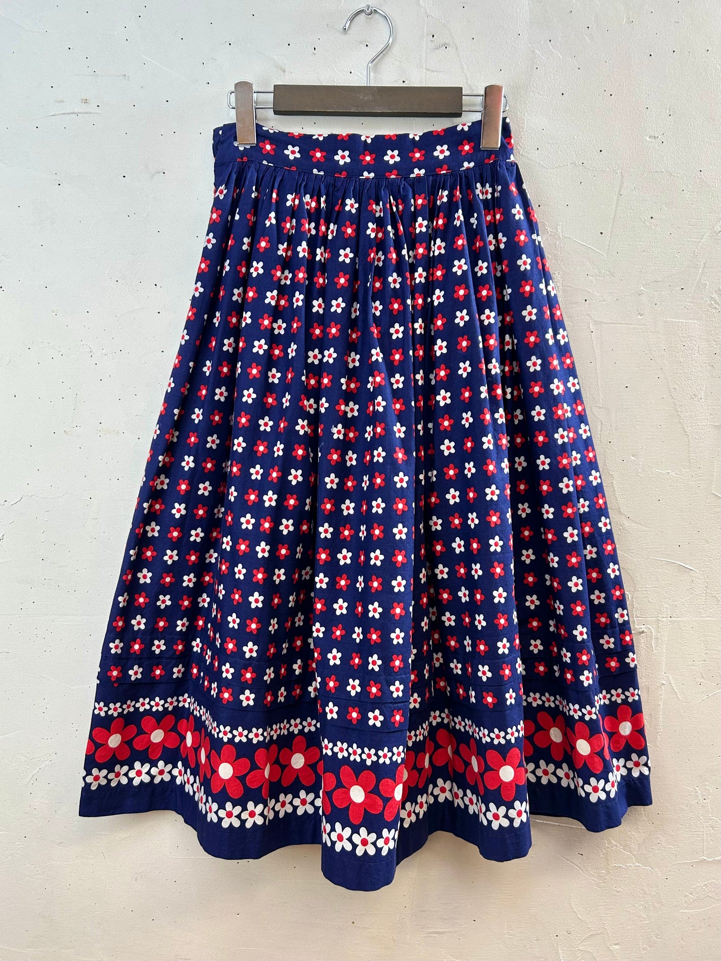 '70s Vintage End Pattern Skirt [E30154]