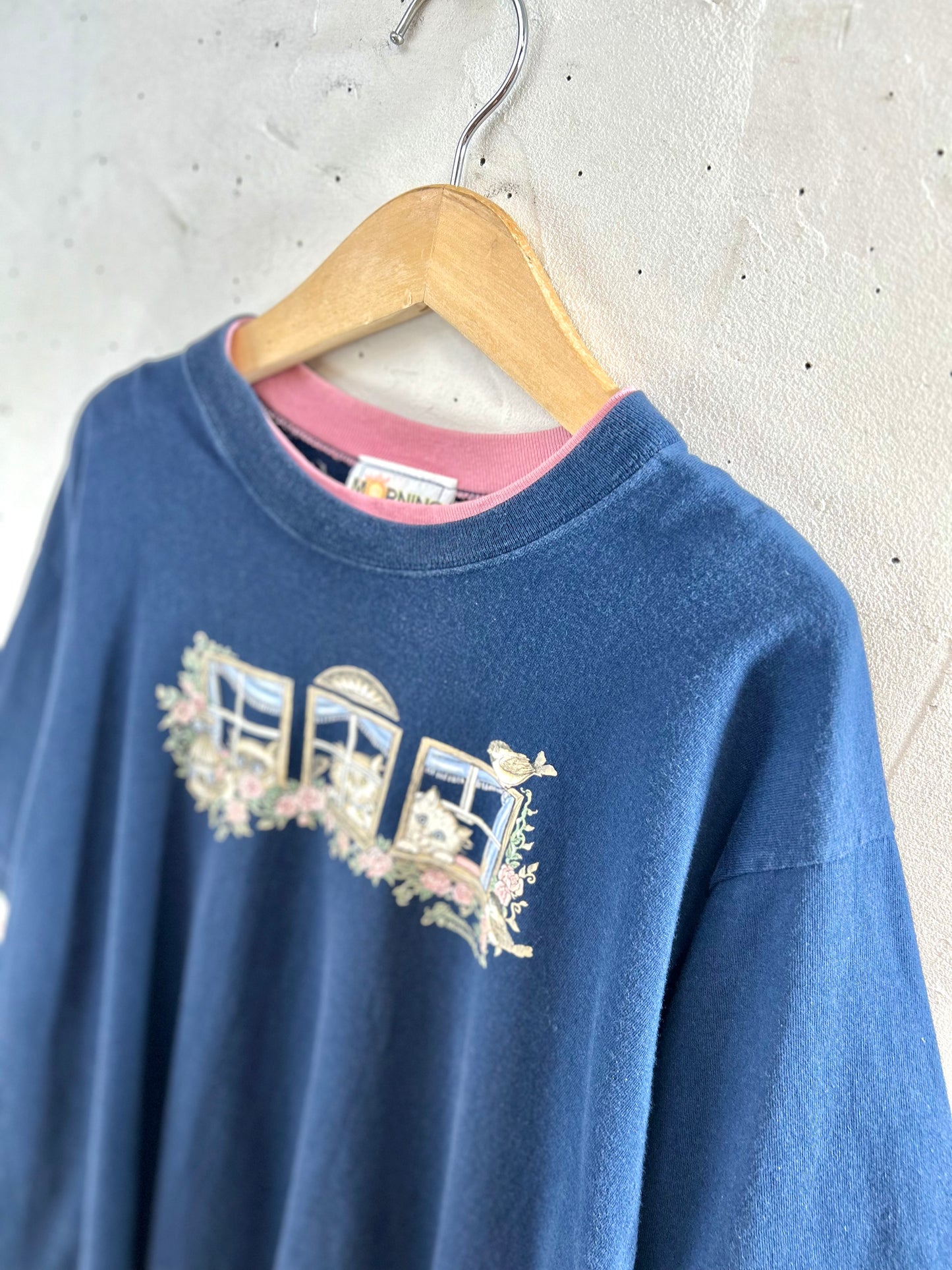 Vintage T-Shirt 〜MORNING SUN〜 MADE IN USA [F30384]