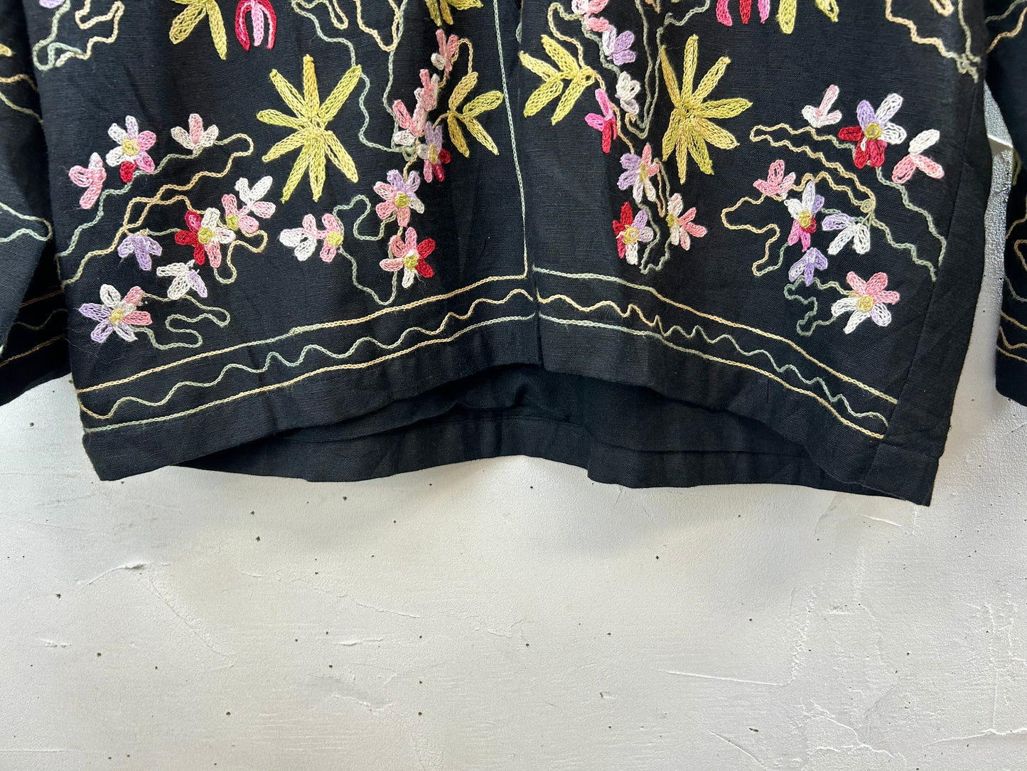 Vintage Kashmir Embroidery Jacket [D29961]