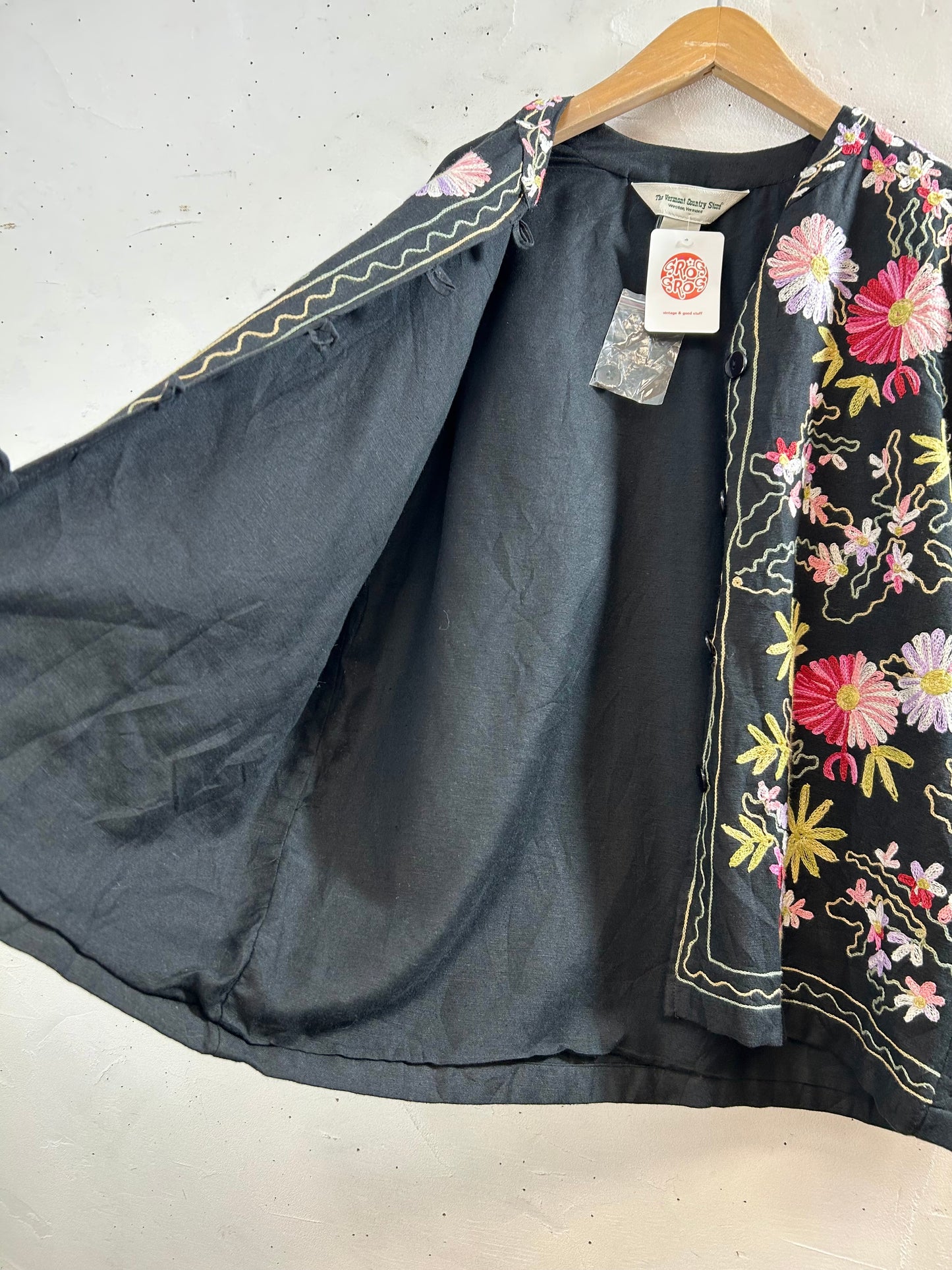 Vintage Kashmir Embroidery Jacket [D29961]