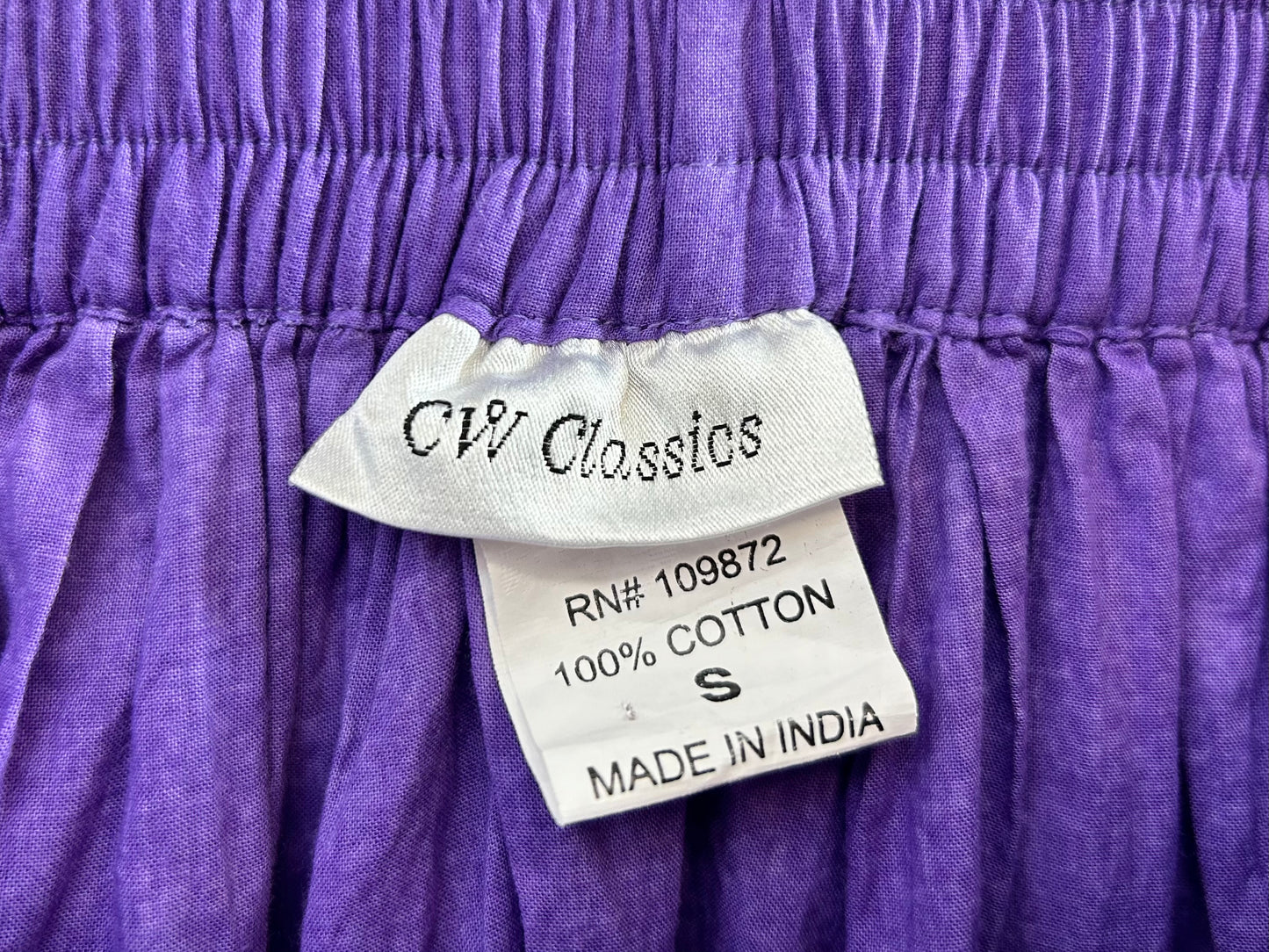Vintage Indian Cotton Skirt [H28205]