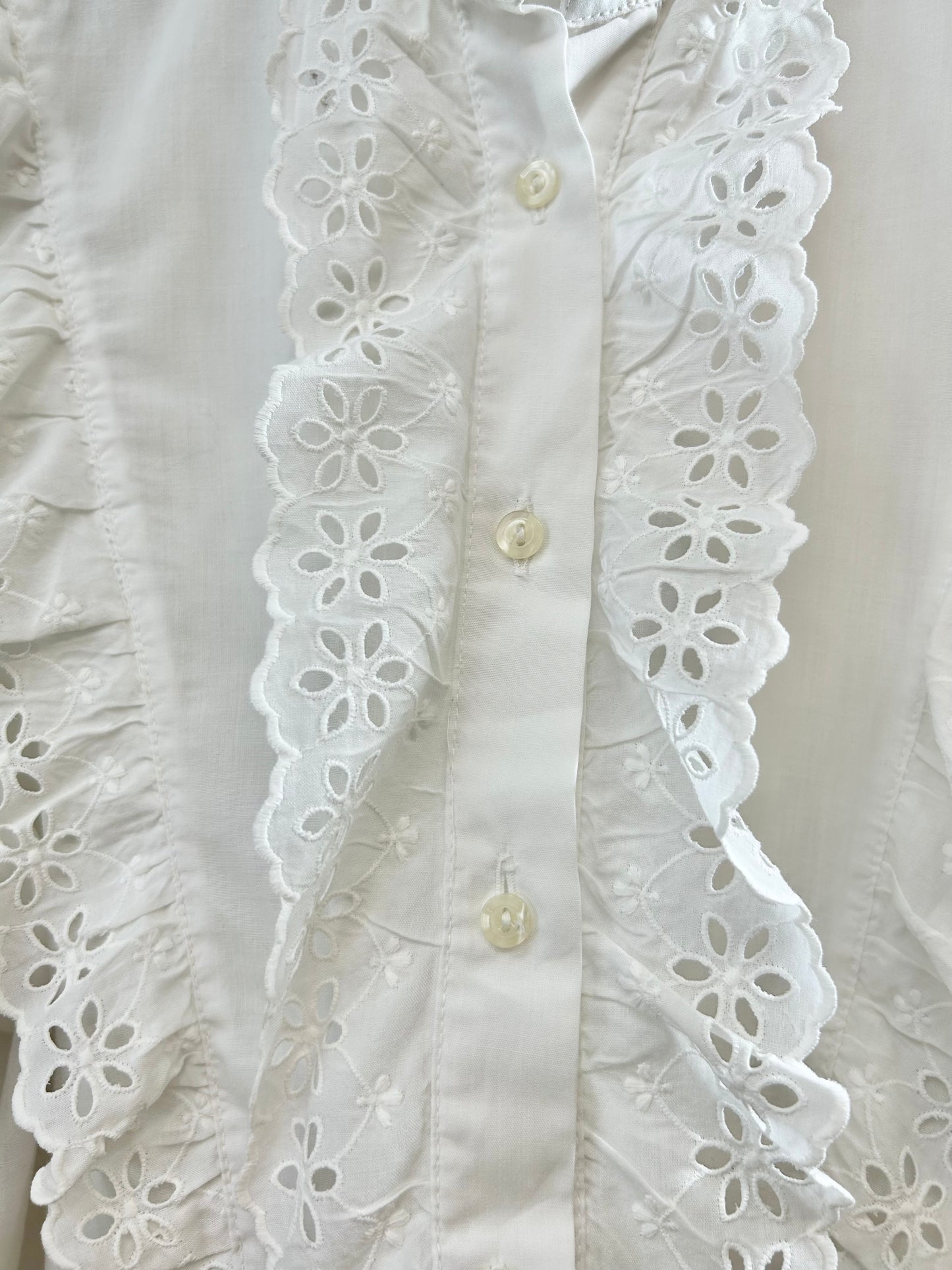 Vintage White Blouse [H28206]