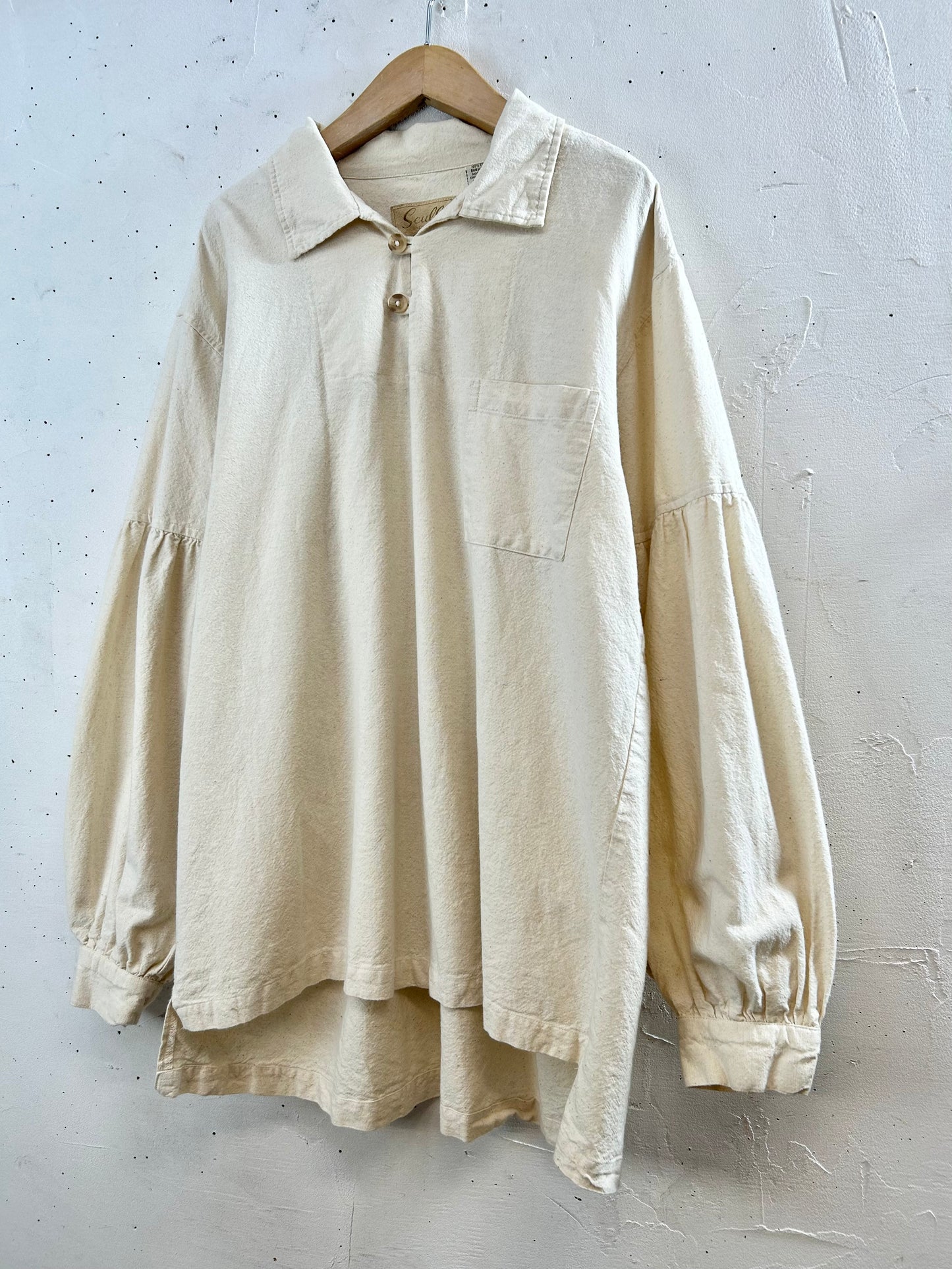 Vintage Indian Cotton Pullover Shirt [D29957]