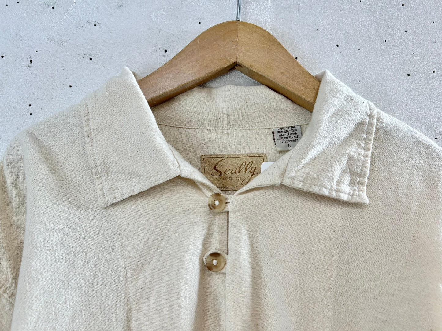 Vintage Indian Cotton Pullover Shirt [D29957]