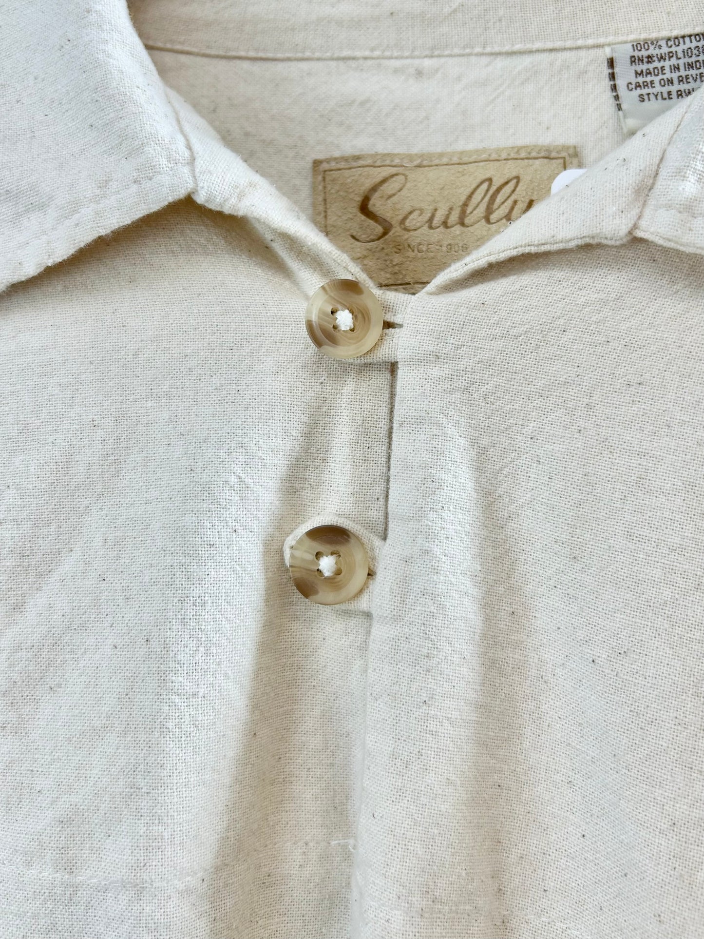 Vintage Indian Cotton Pullover Shirt [D29957]