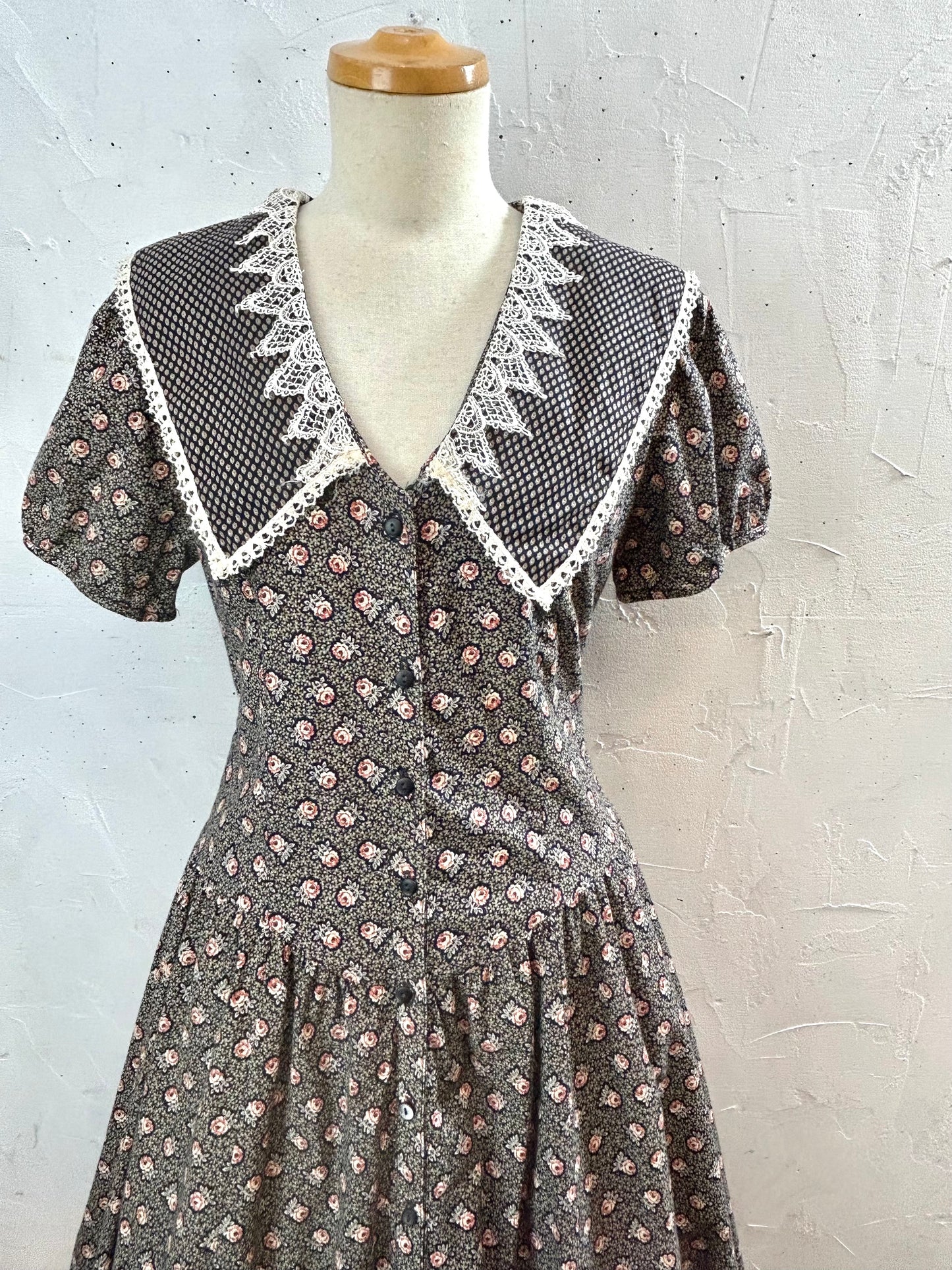 Vintage Dress MADE IN USA  [C29735]