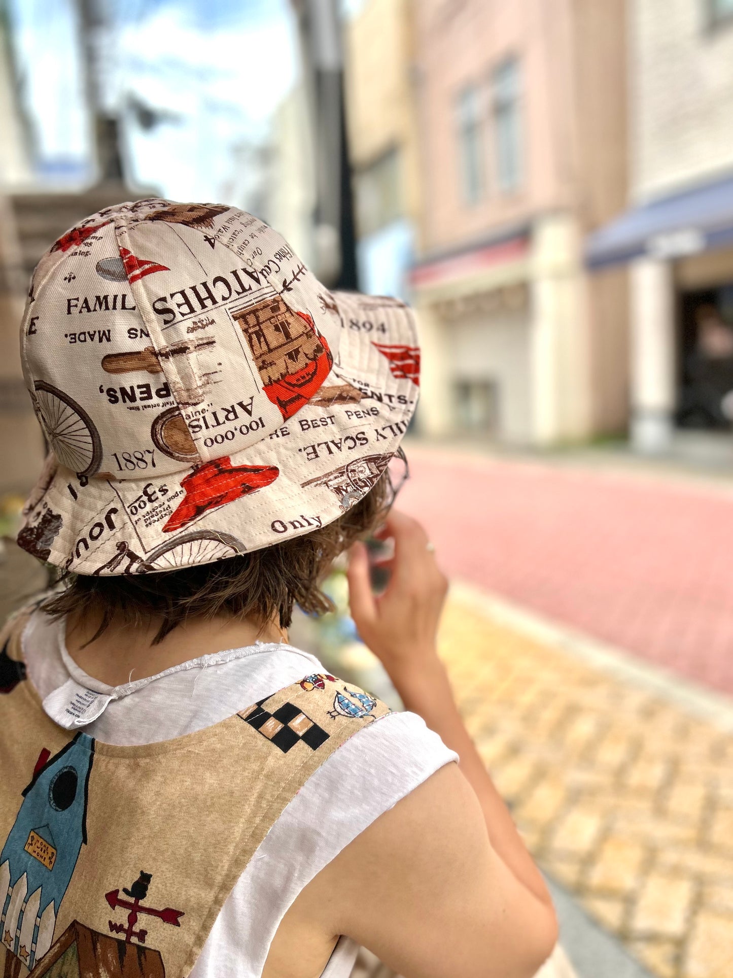 Vintage Fabric Antique Hat 〜Amy Nina〜 [G27869]