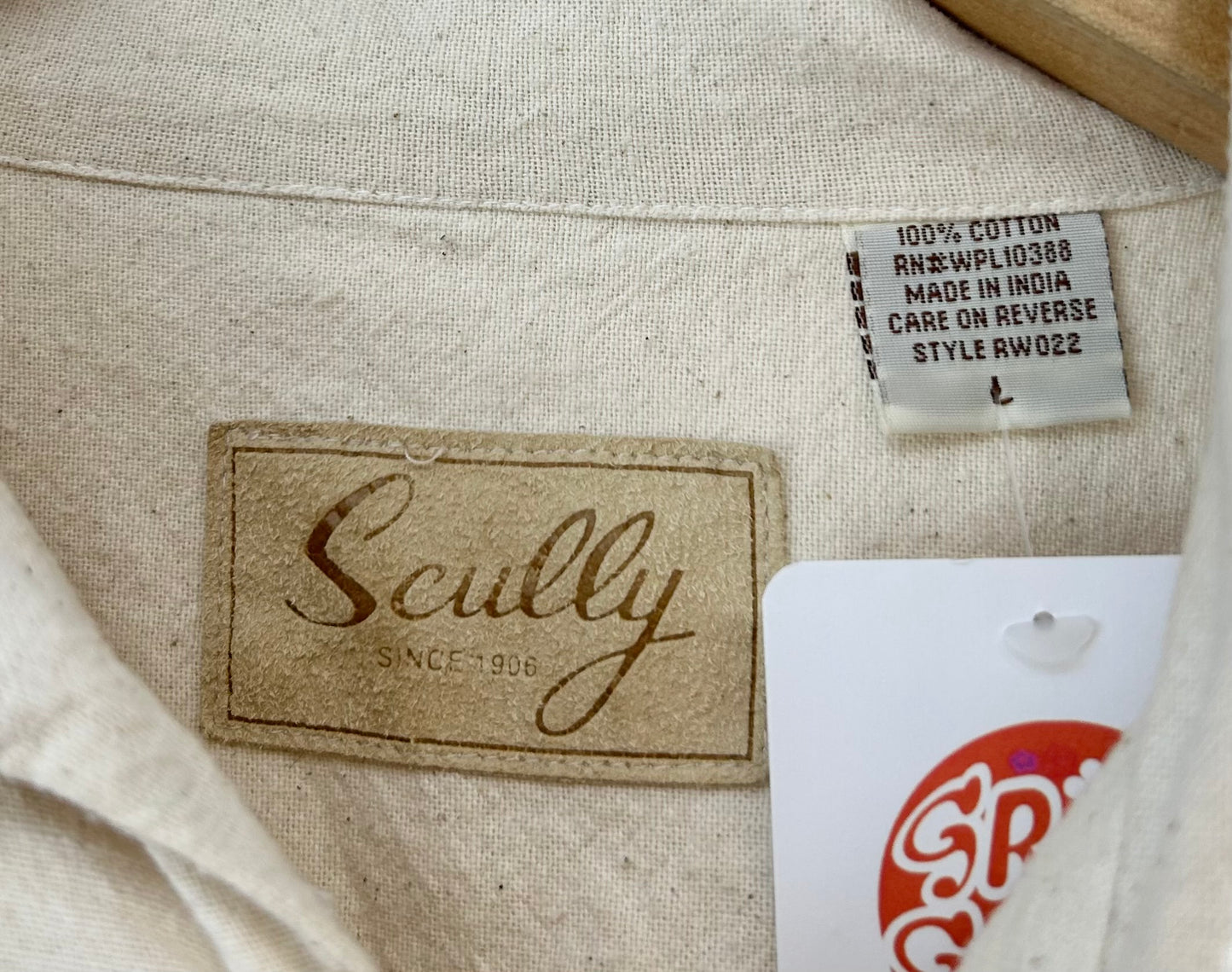 Vintage Indian Cotton Pullover Shirt [D29957]