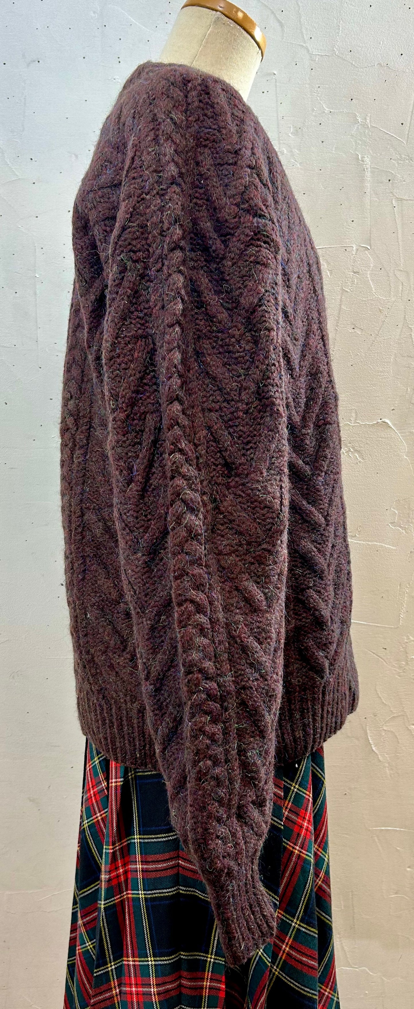 Vintage Aran Knit Sweater [J28633]