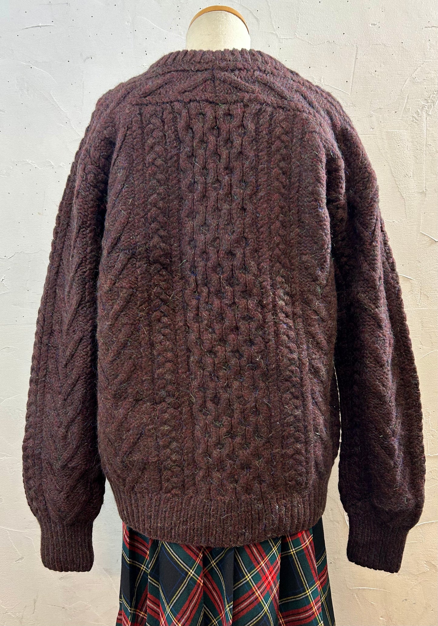 Vintage Aran Knit Sweater [J28633]