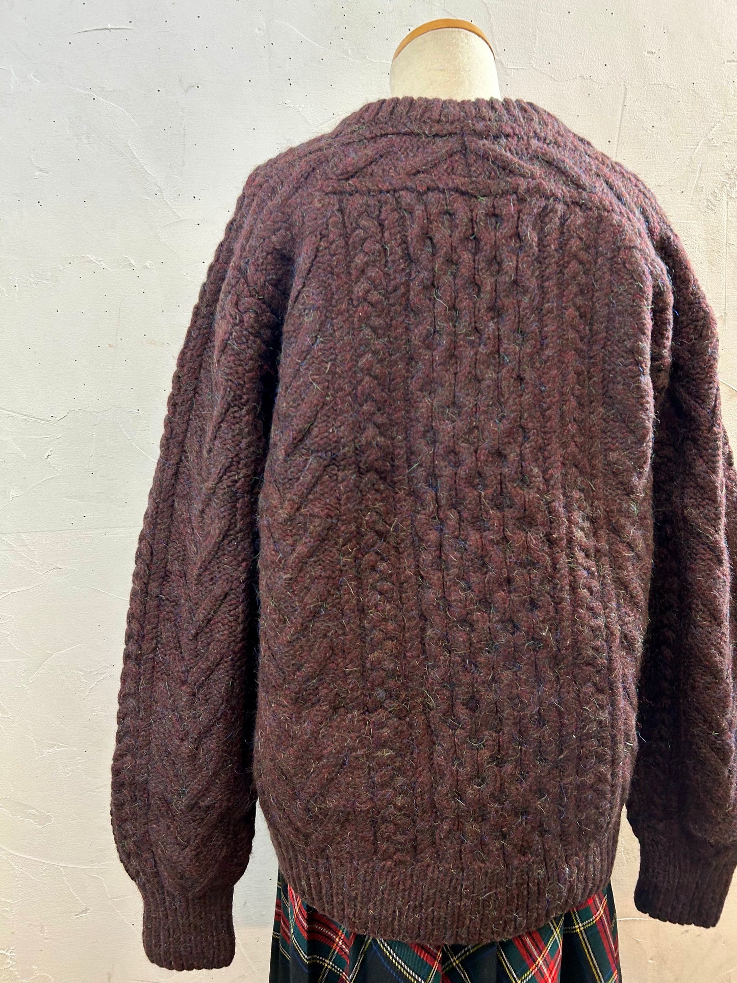 Vintage Aran Knit Sweater [J28633]