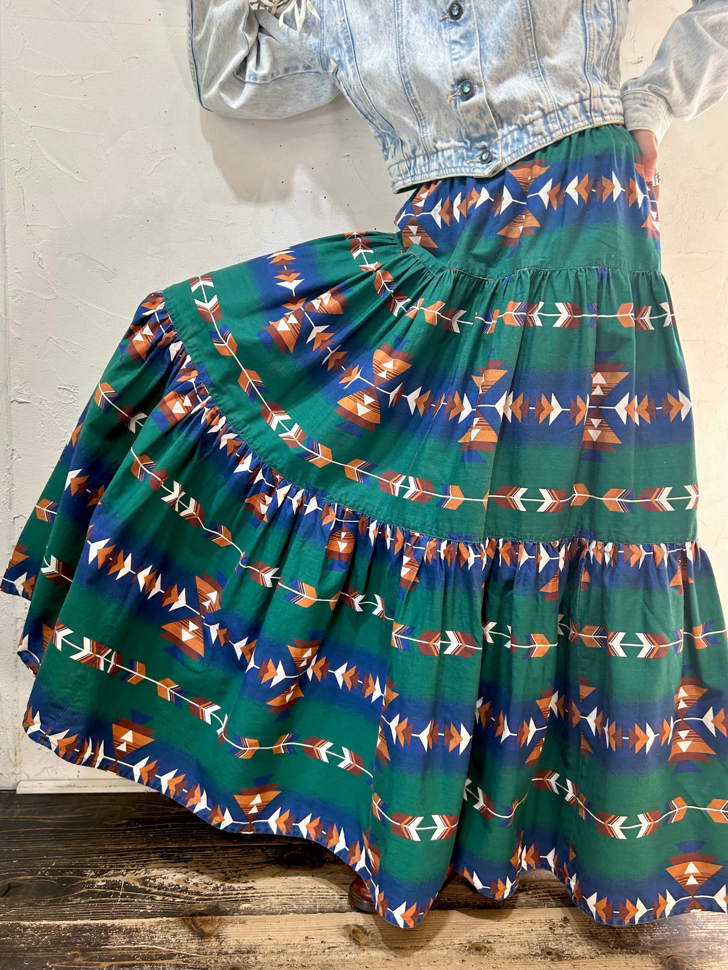 Vintage Tiered Skirt [J25262]