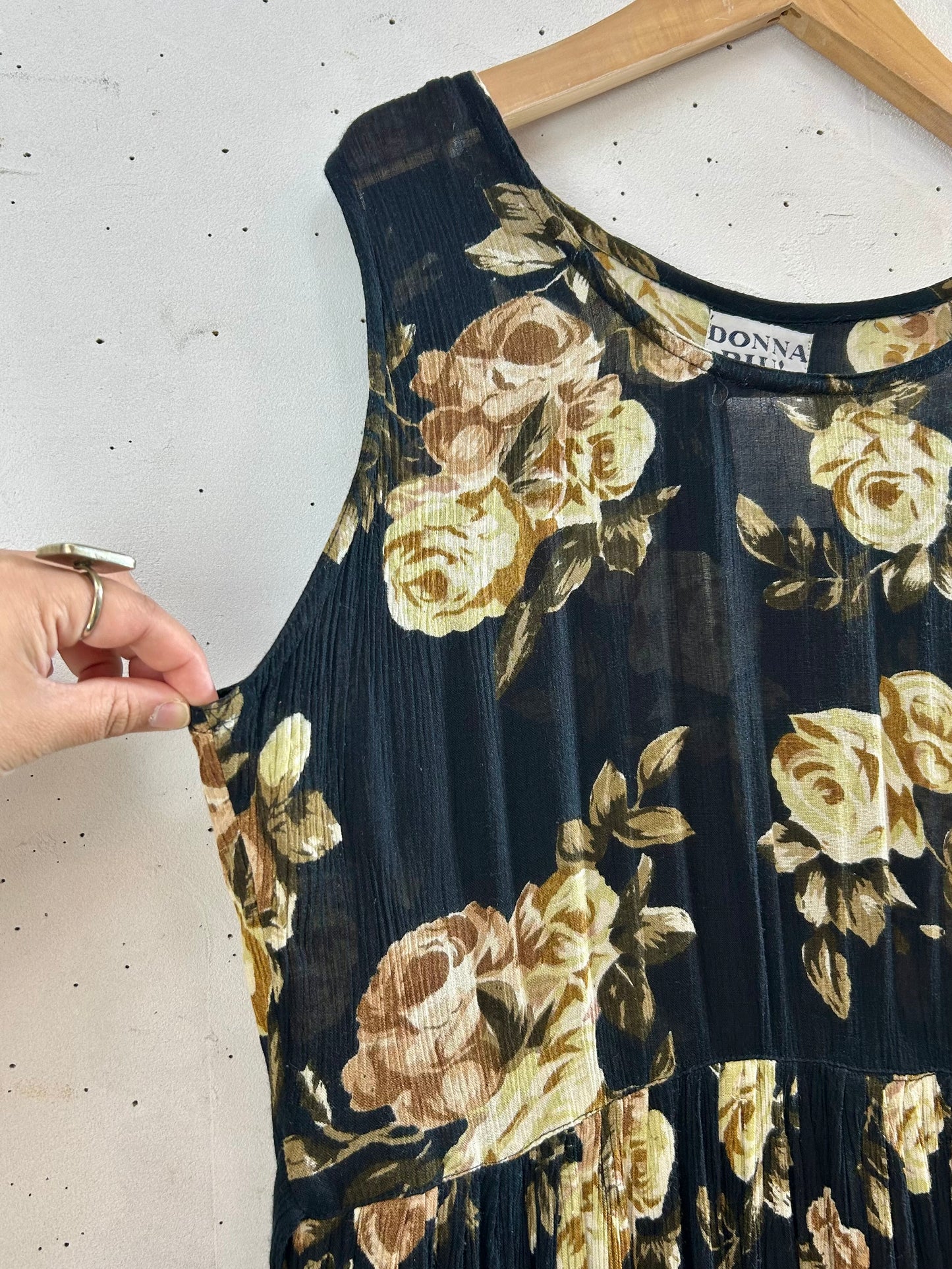 Vintage Indian Rayon Dress [D29959]
