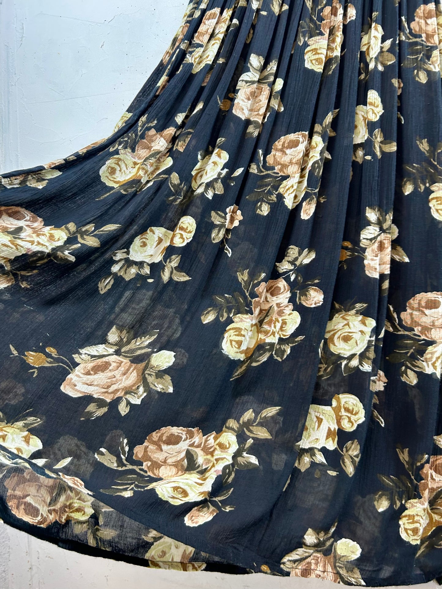 Vintage Indian Rayon Dress [D29959]