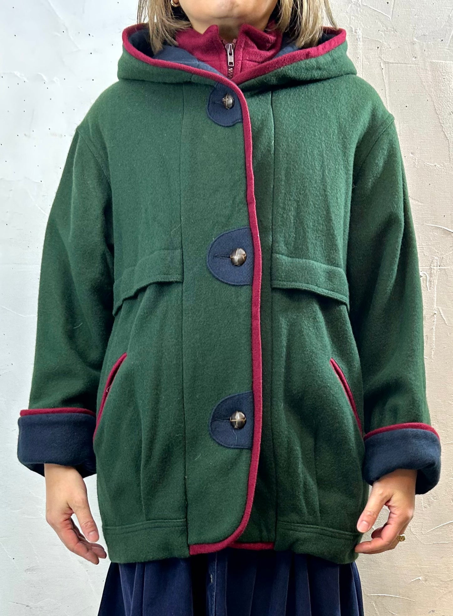 Vintage  Hoodie Coat  [L29086]