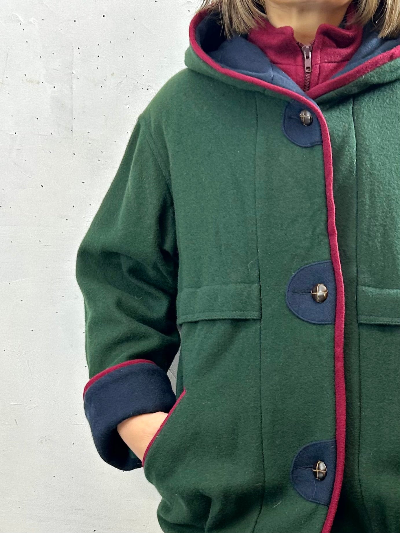 Vintage  Hoodie Coat  [L29086]